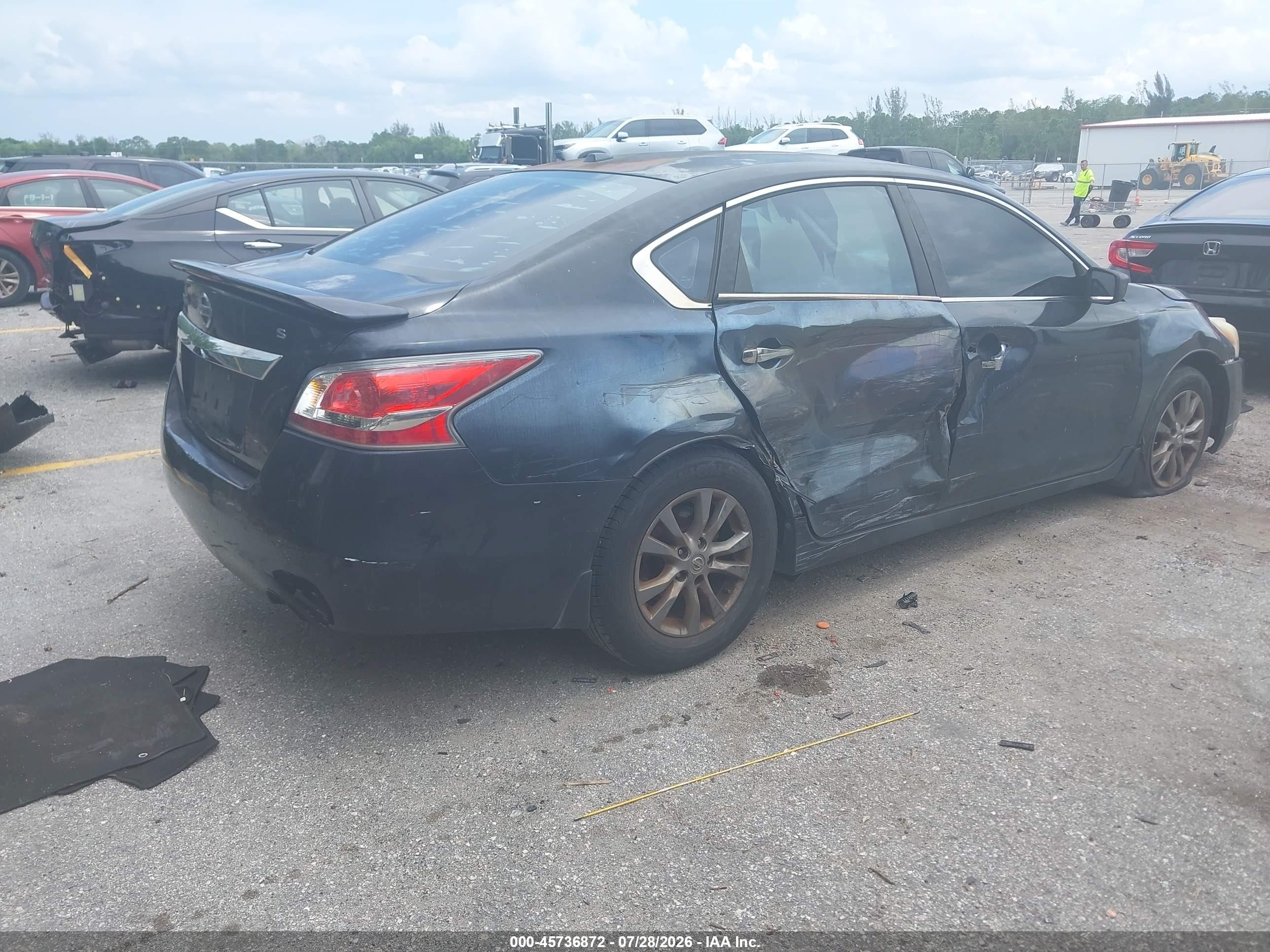 2015 Nissan Altima 2.5 S Black vin: 1N4AL3AP3FN374385