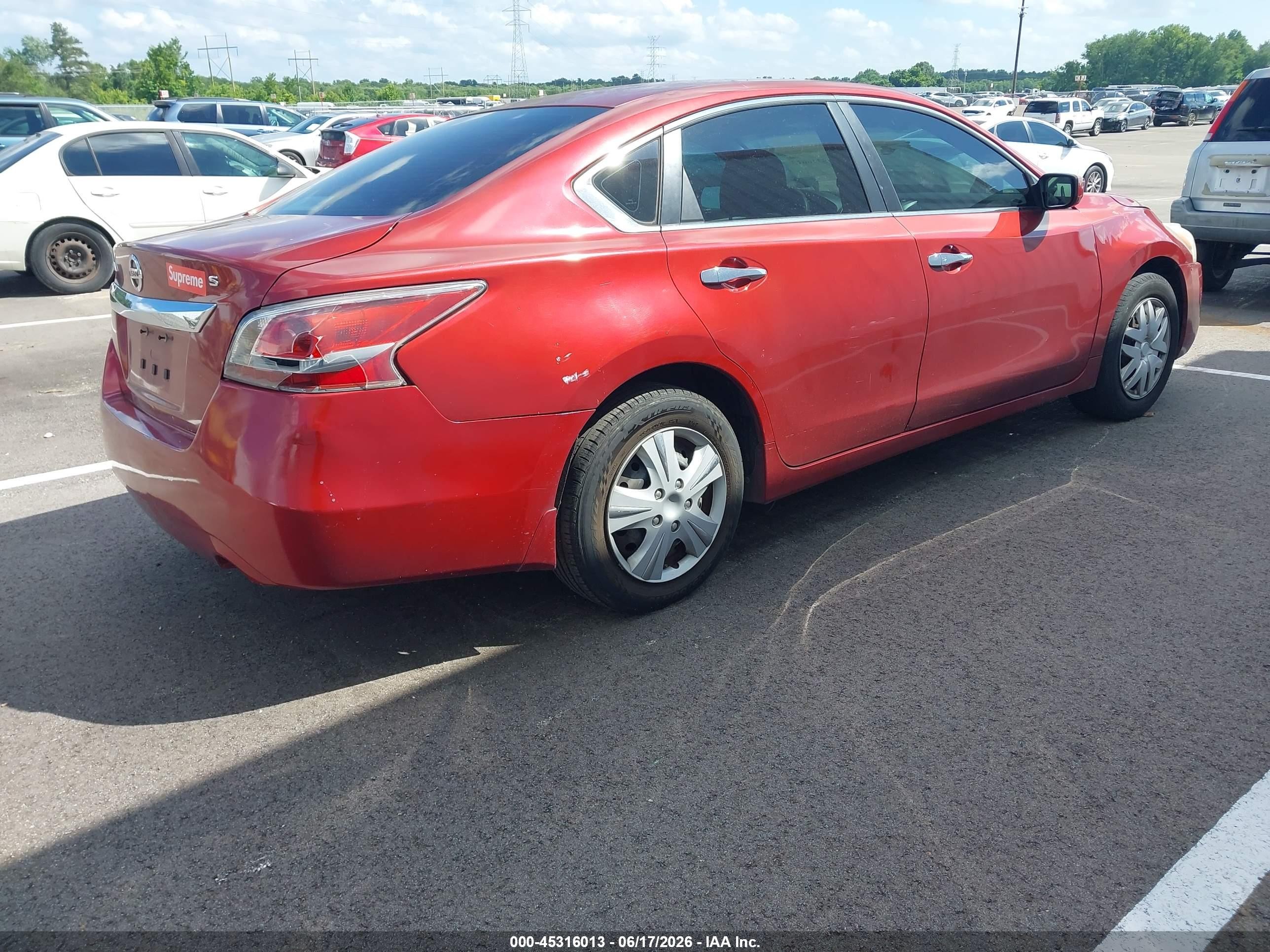2015 Nissan Altima 2.5/2.5 S/2.5 Sl/2.5 Sv Red vin: 1N4AL3AP3FN381854
