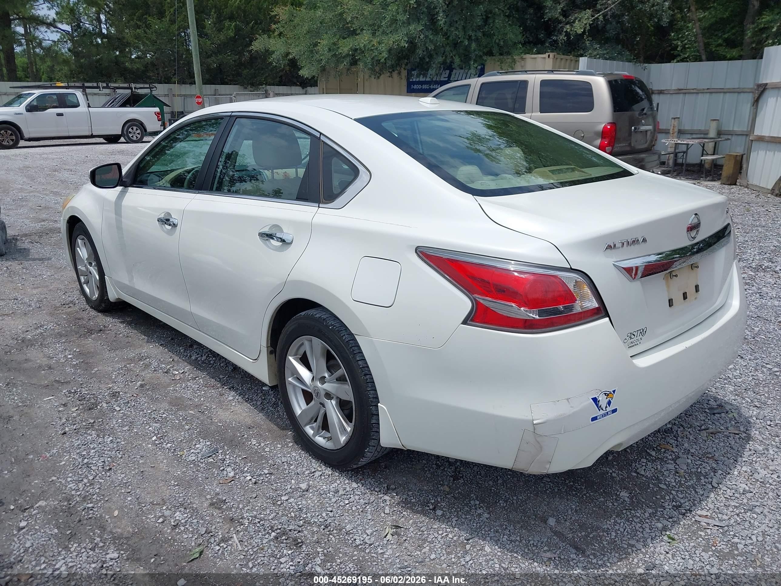 2015 Nissan Altima 2.5 Sl White vin: 1N4AL3AP3FN403433