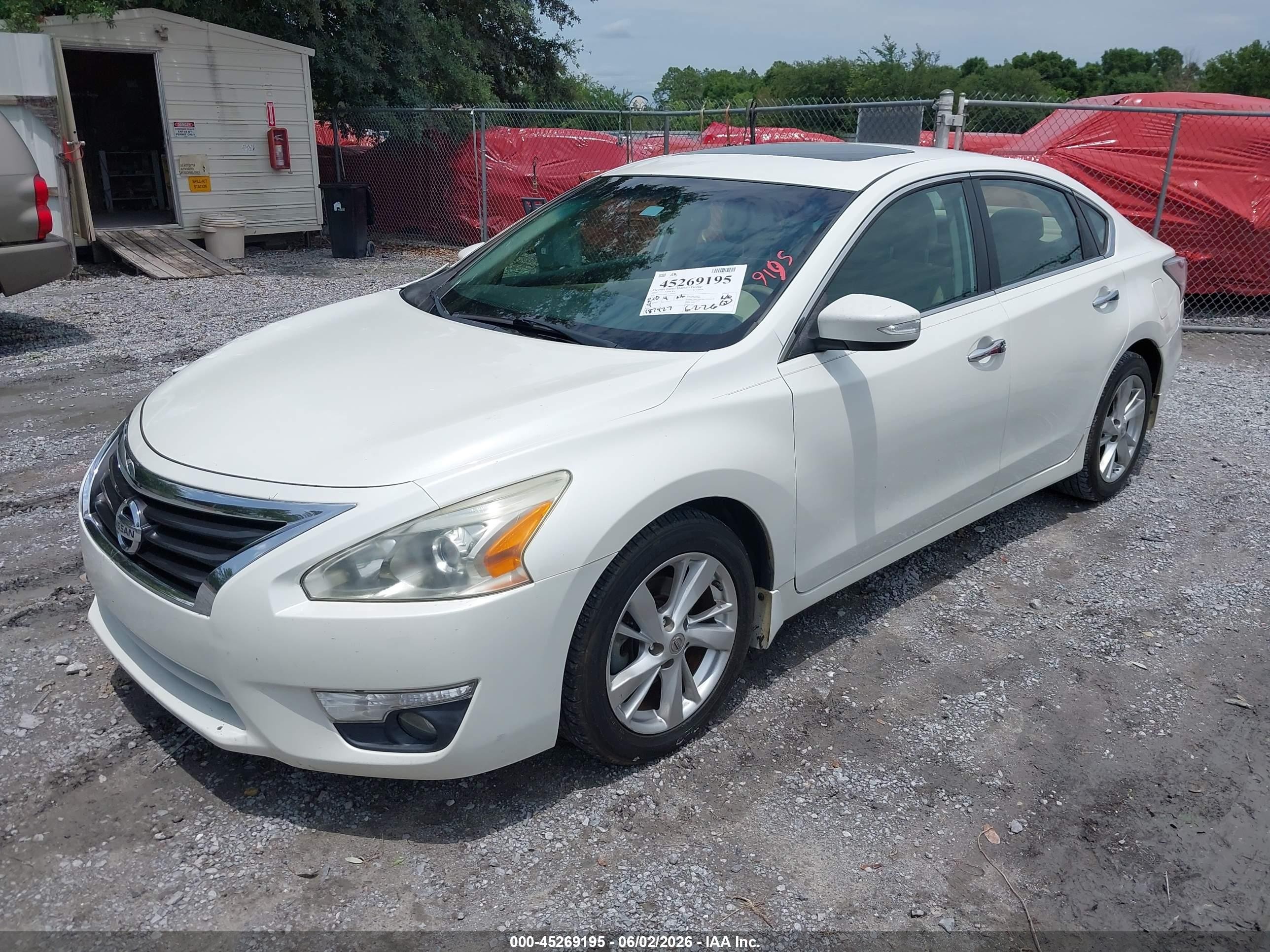 2015 Nissan Altima 2.5 Sl White vin: 1N4AL3AP3FN403433
