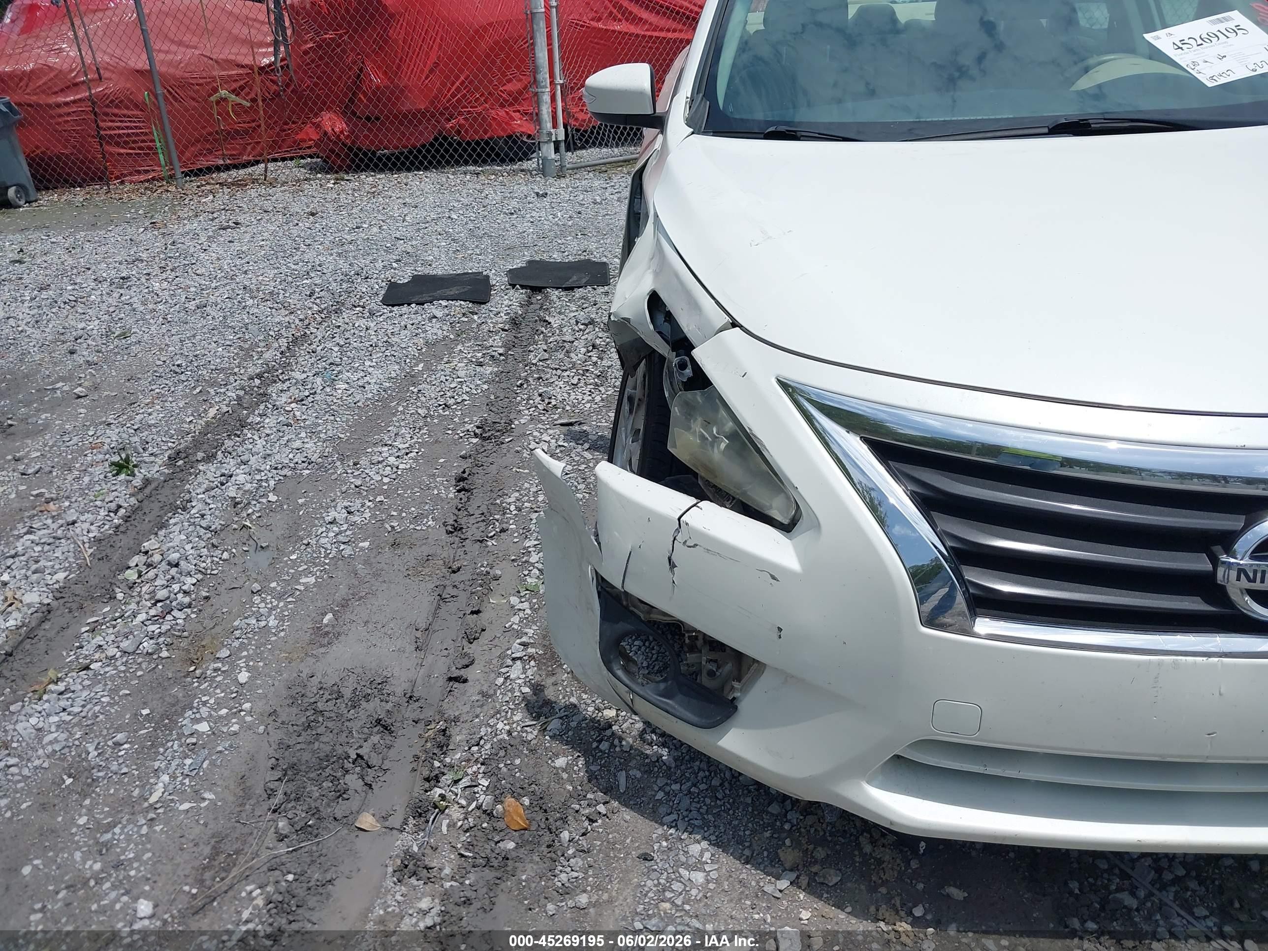 2015 Nissan Altima 2.5 Sl White vin: 1N4AL3AP3FN403433