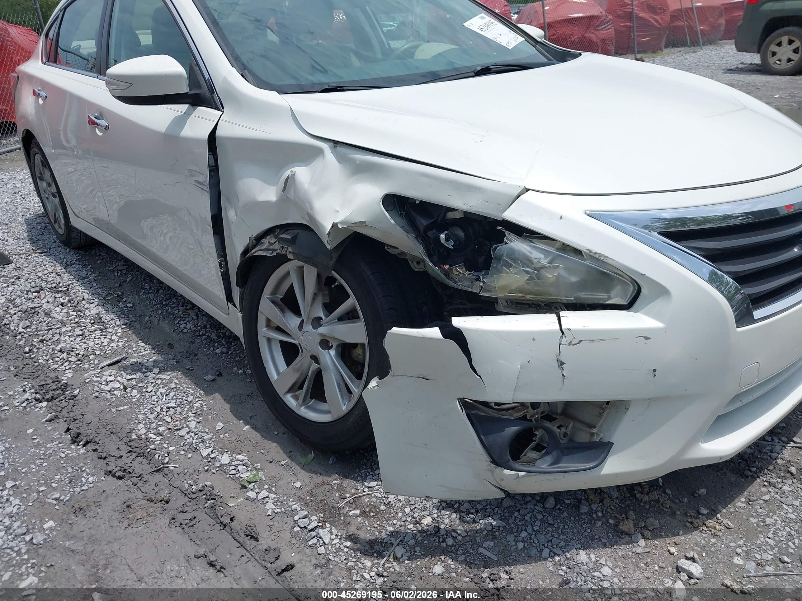 2015 Nissan Altima 2.5 Sl White vin: 1N4AL3AP3FN403433