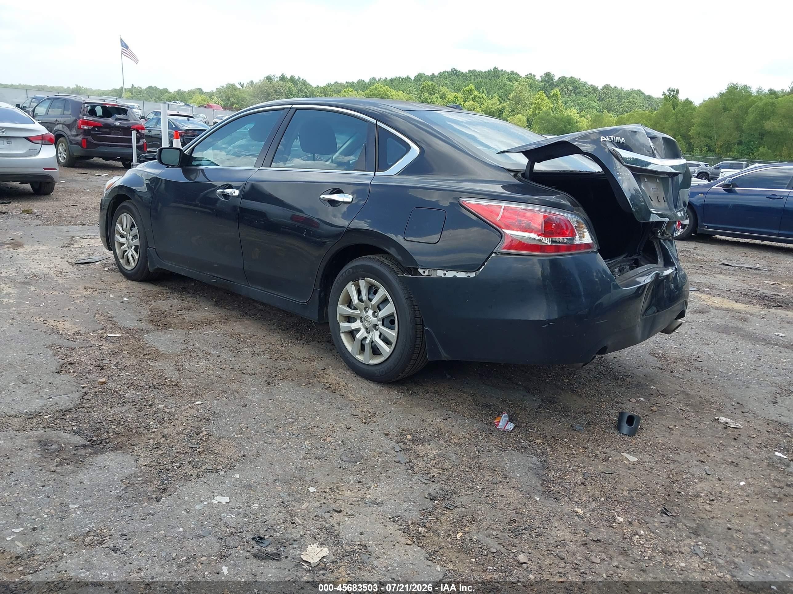 2015 Nissan Altima 2.5 S Black vin: 1N4AL3AP3FN880542