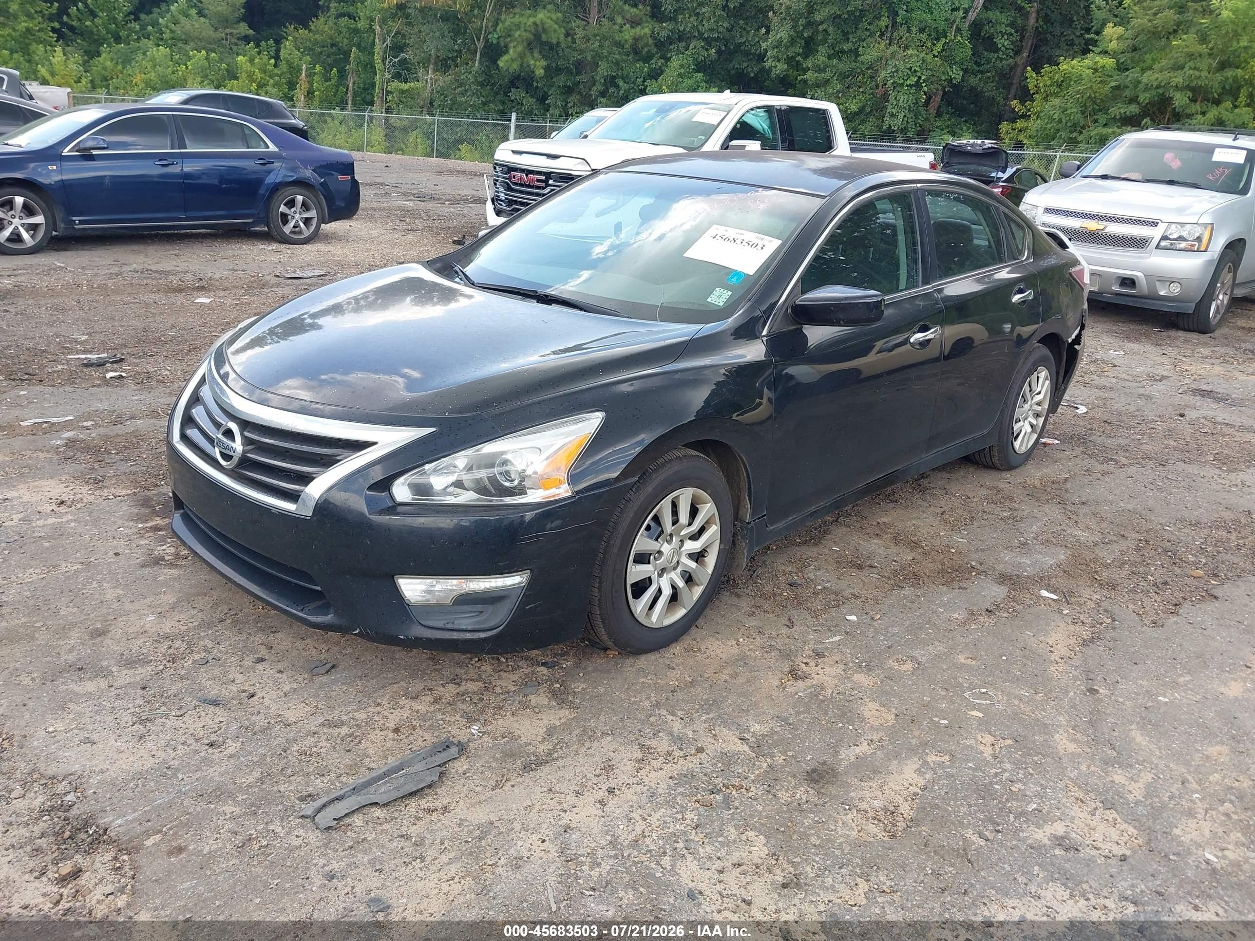 2015 Nissan Altima 2.5 S Black vin: 1N4AL3AP3FN880542