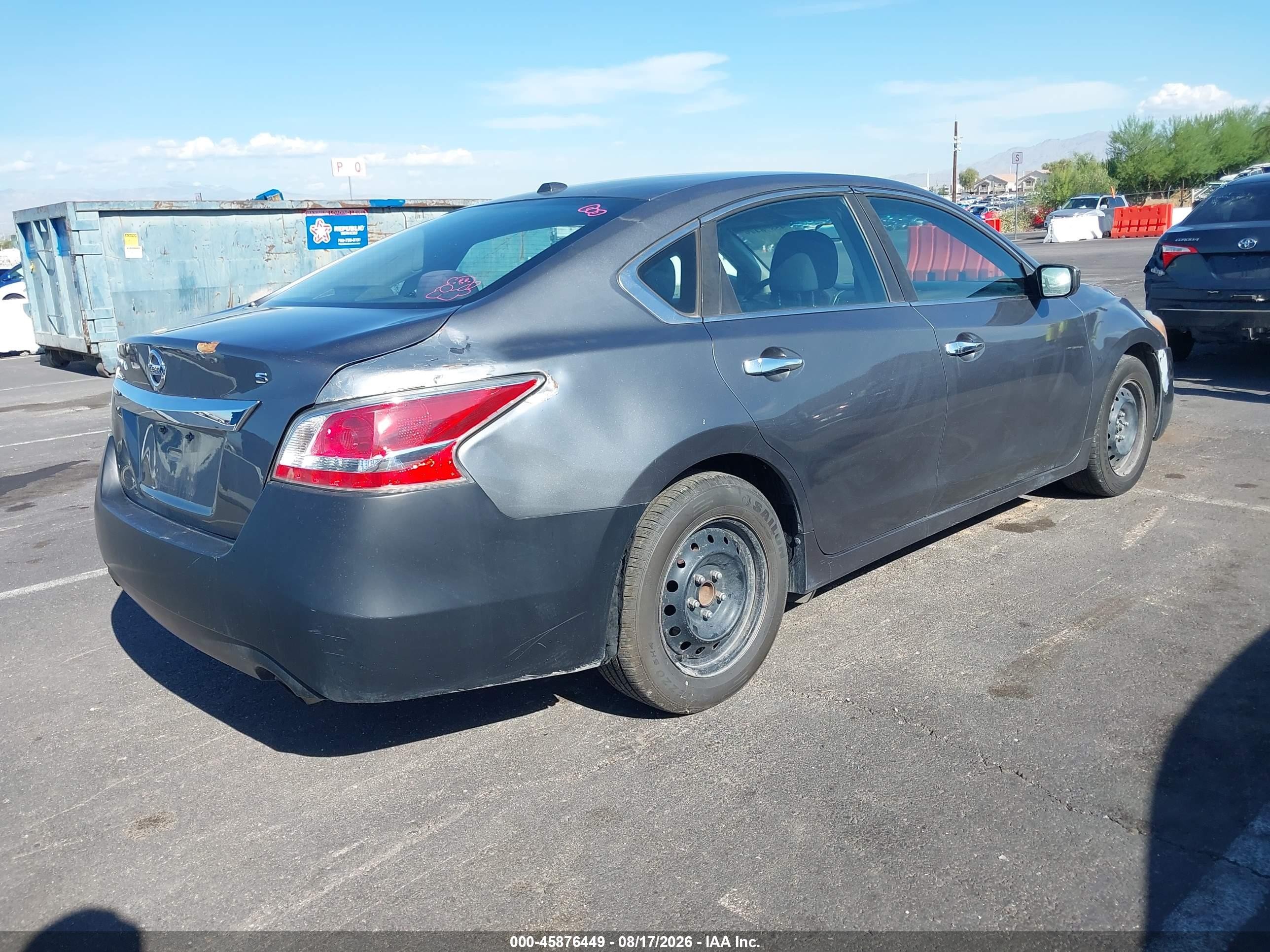 2015 Nissan Altima 2.5/2.5 S/2.5 Sl/2.5 Sv Gray vin: 1N4AL3AP3FN883926