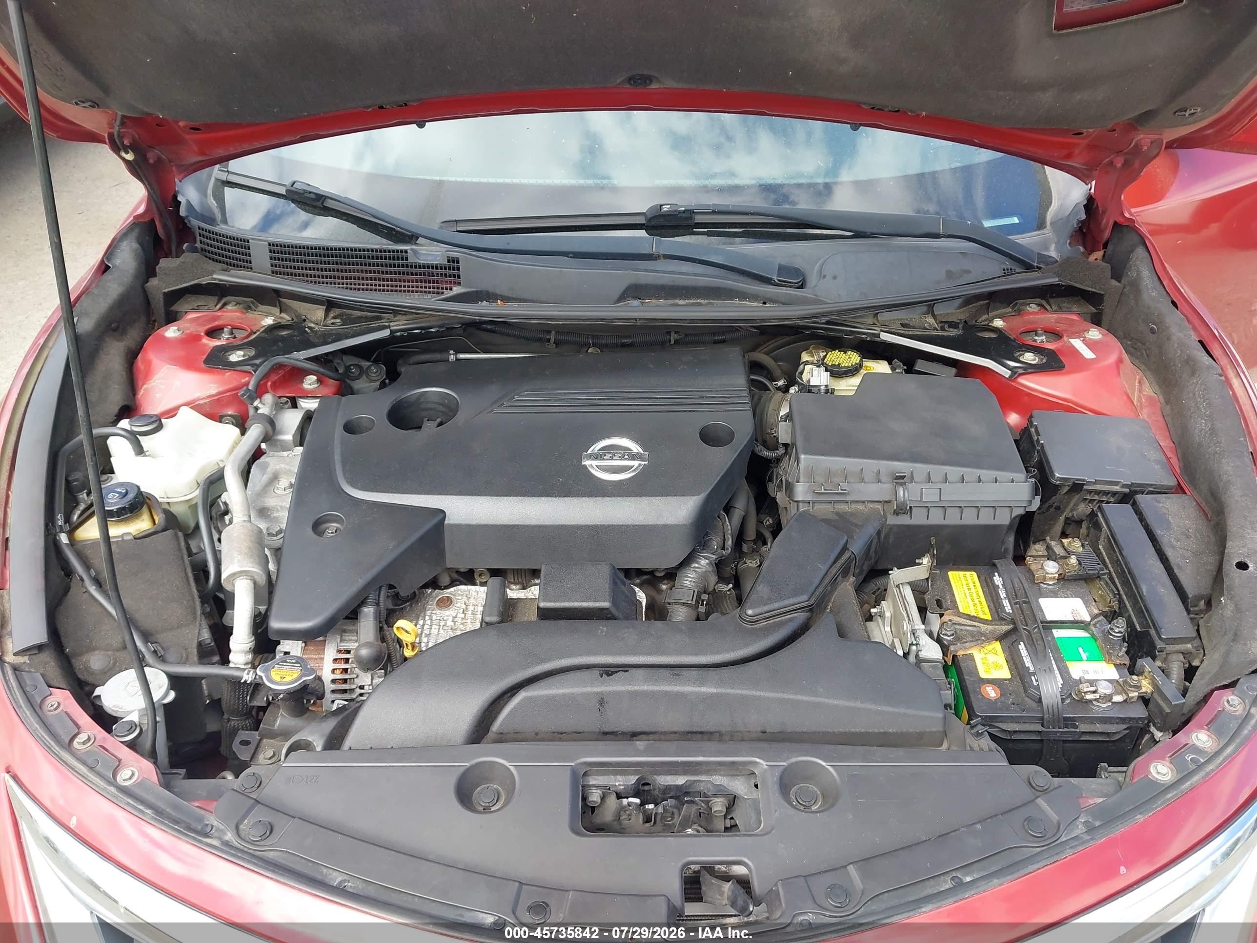2015 Nissan Altima 2.5/2.5 S/2.5 Sl/2.5 Sv Red vin: 1N4AL3AP3FN886020