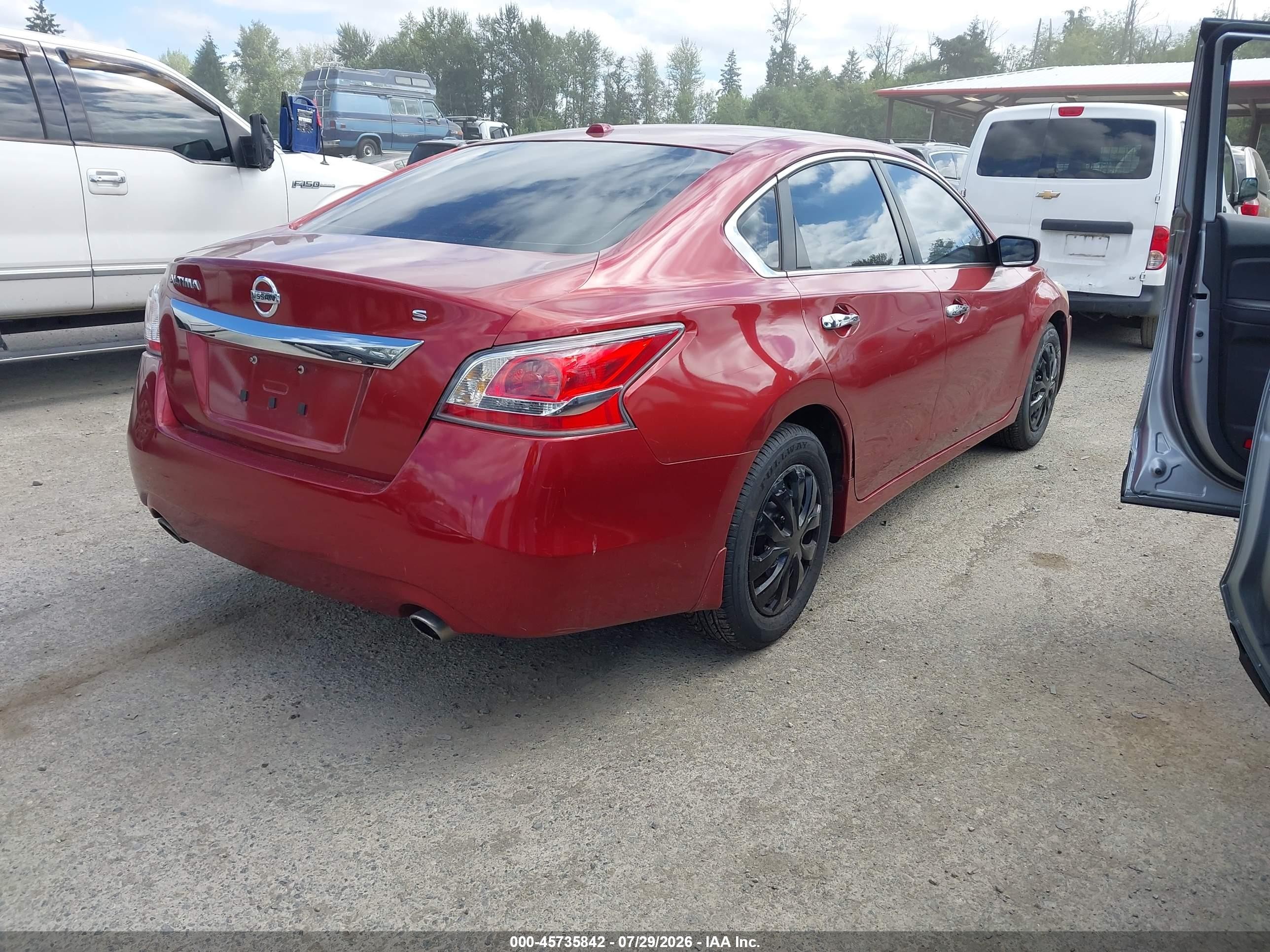 2015 Nissan Altima 2.5/2.5 S/2.5 Sl/2.5 Sv Red vin: 1N4AL3AP3FN886020