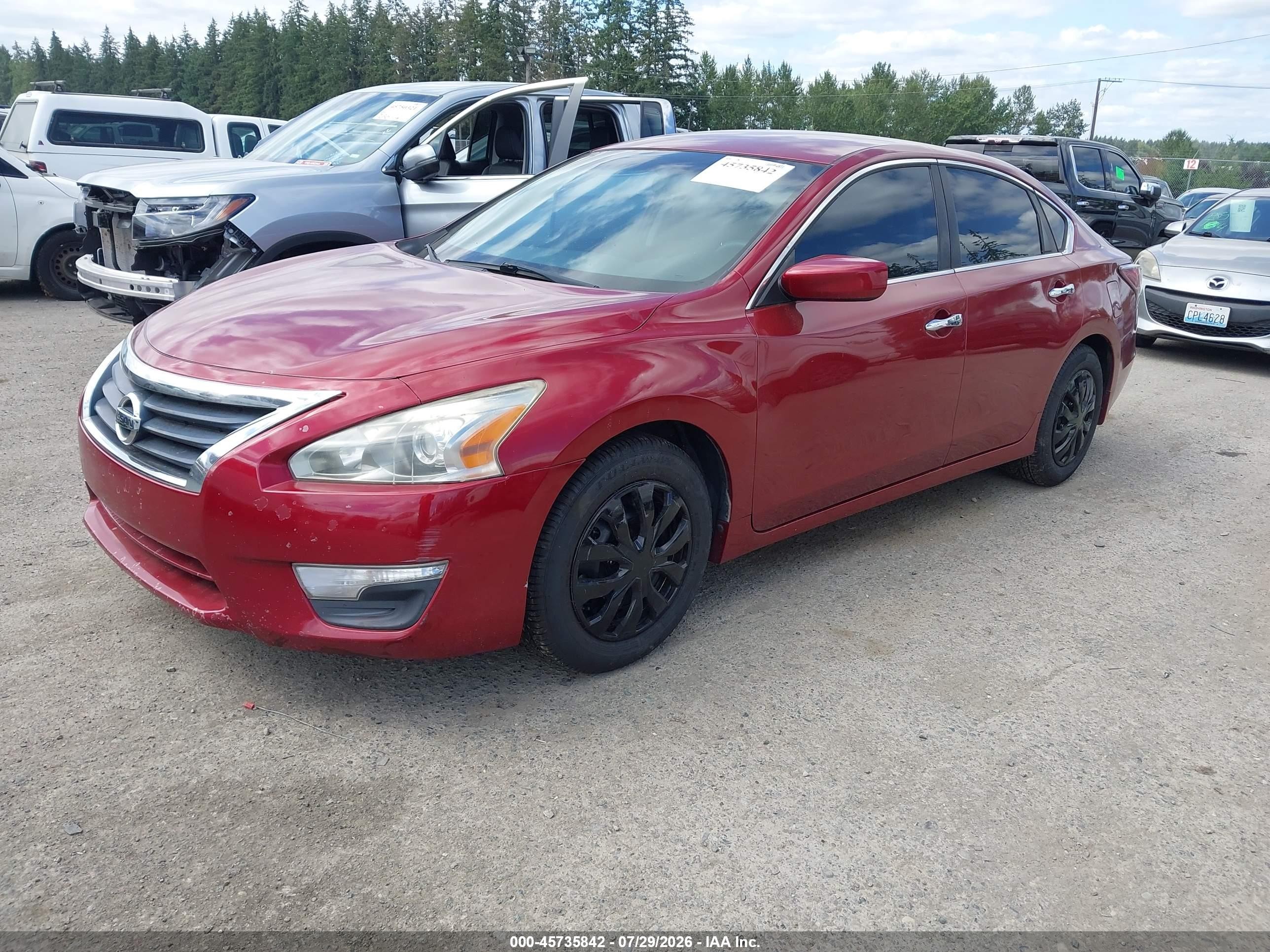 2015 Nissan Altima 2.5/2.5 S/2.5 Sl/2.5 Sv Red vin: 1N4AL3AP3FN886020