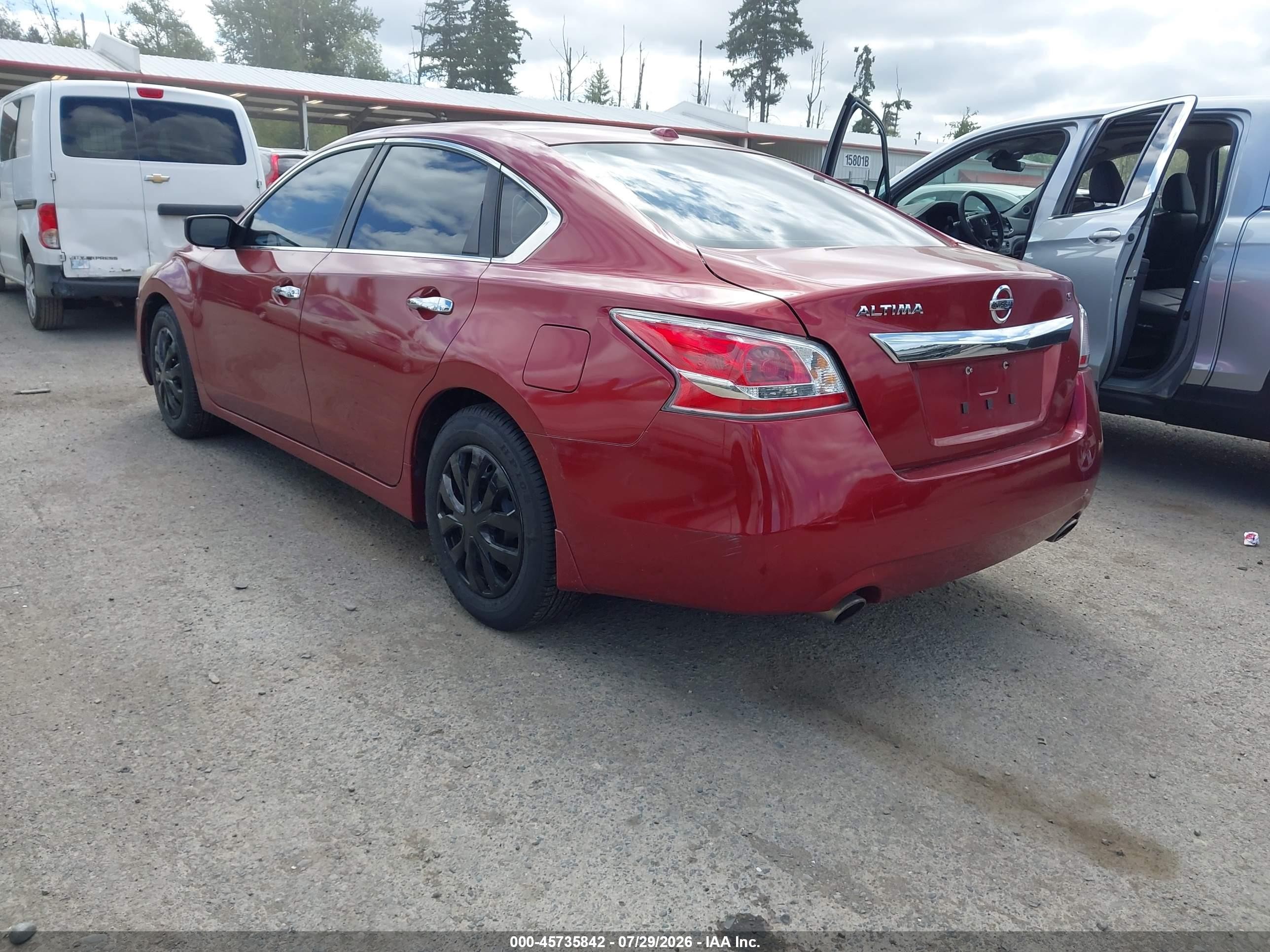 2015 Nissan Altima 2.5/2.5 S/2.5 Sl/2.5 Sv Red vin: 1N4AL3AP3FN886020