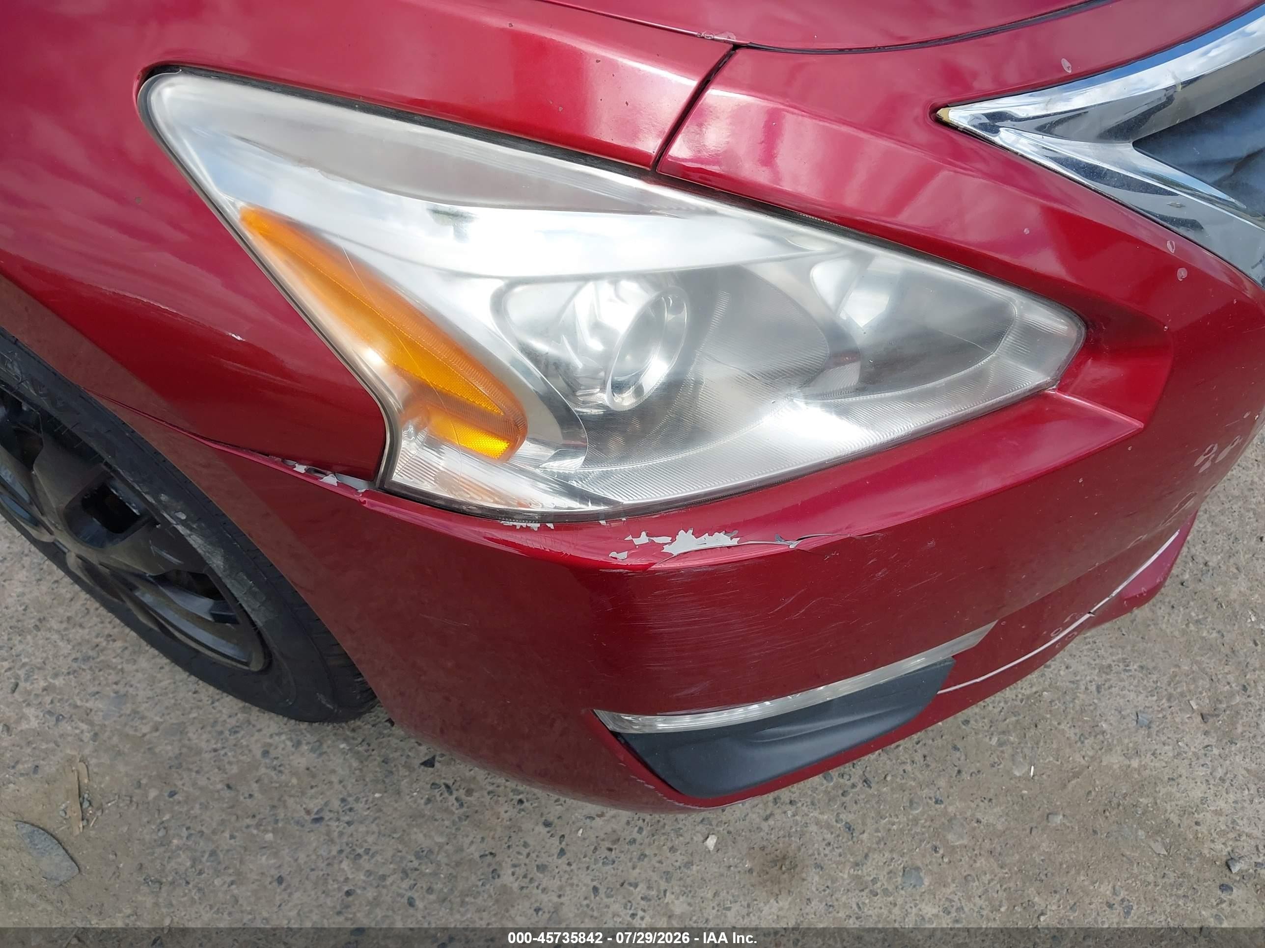2015 Nissan Altima 2.5/2.5 S/2.5 Sl/2.5 Sv Red vin: 1N4AL3AP3FN886020