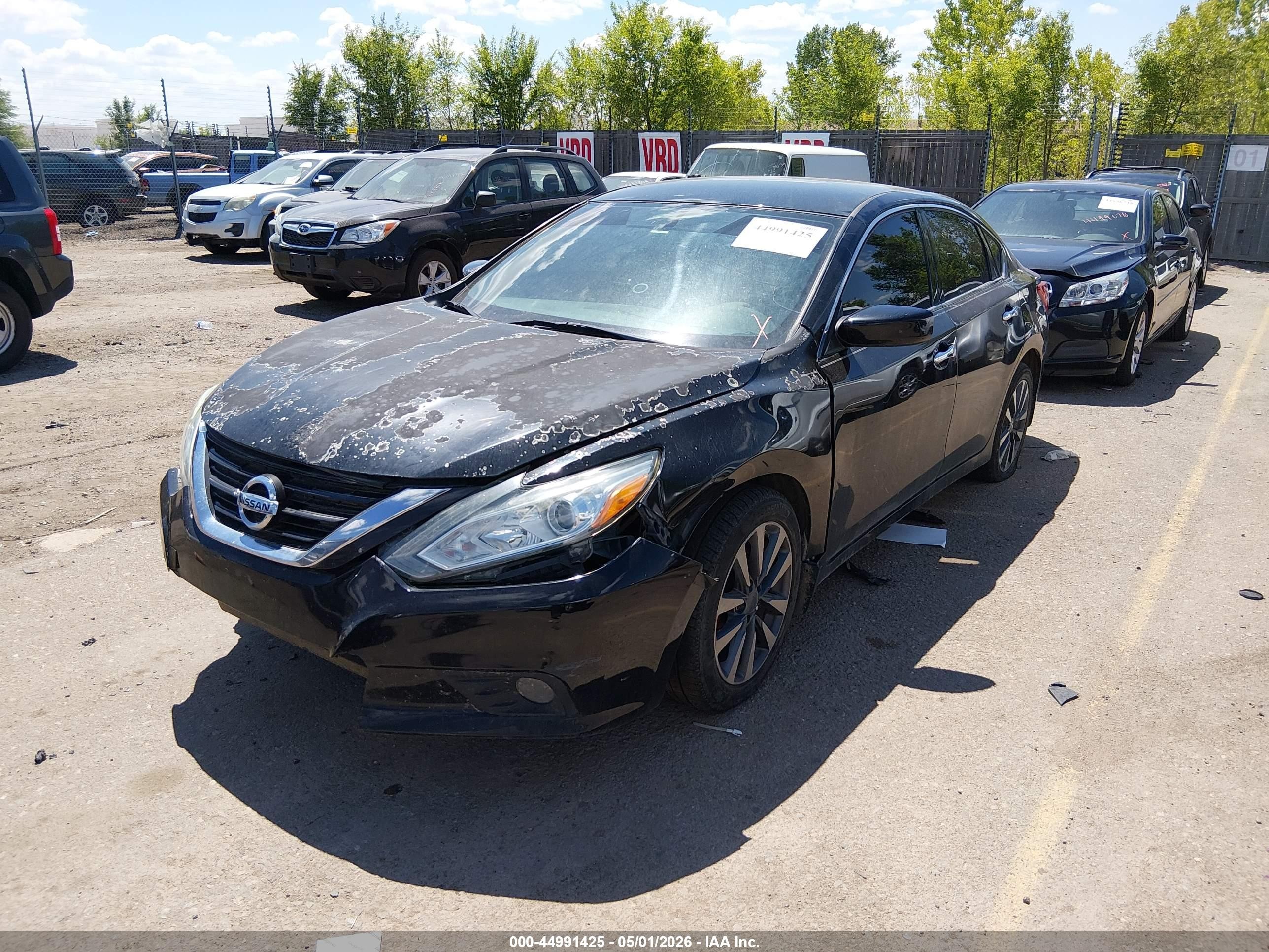 2017 Nissan Altima 2.5 Sv Black vin: 1N4AL3AP3HC132100
