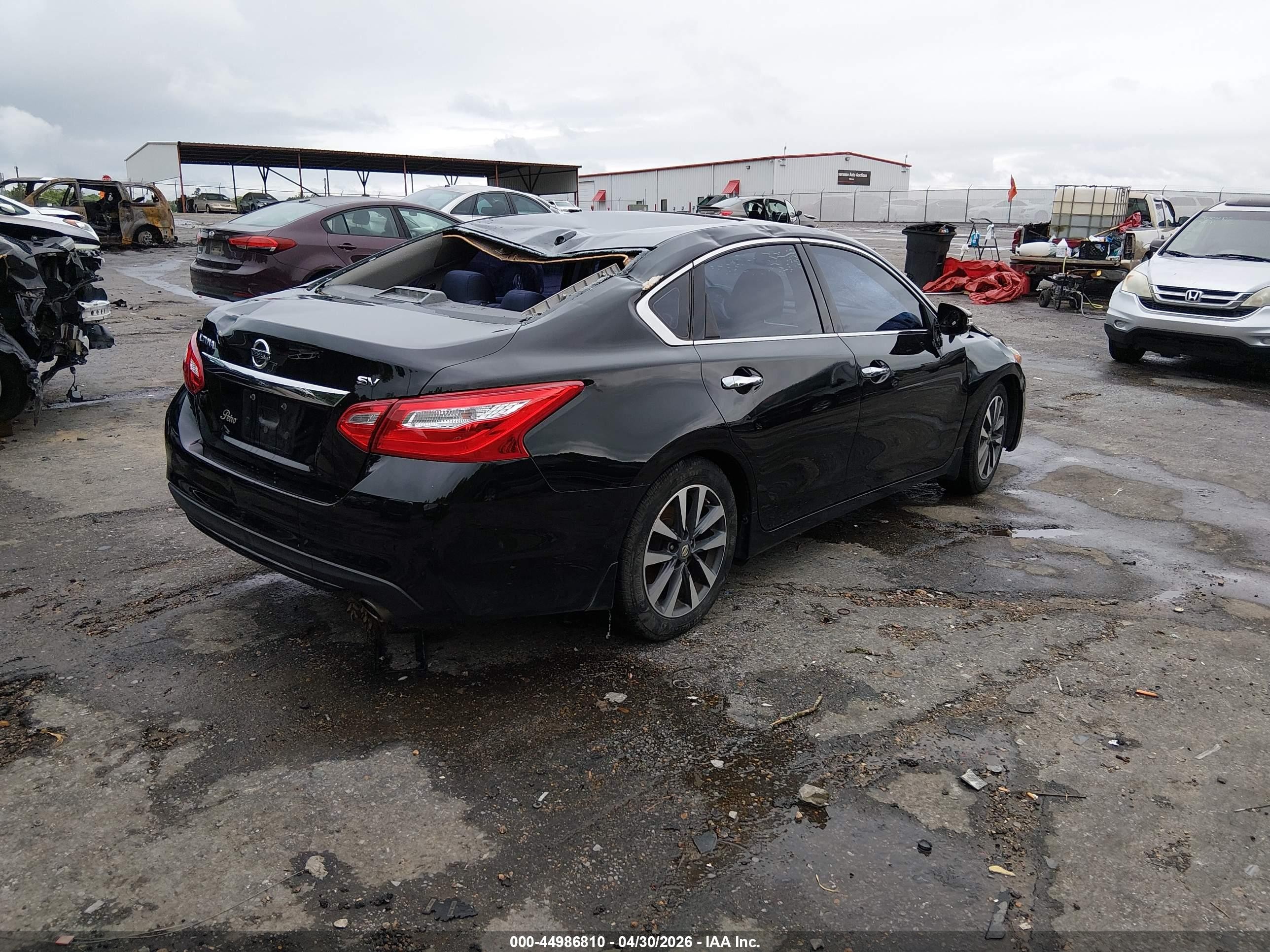 2017 Nissan Altima 2.5 Sv Black vin: 1N4AL3AP3HC196394