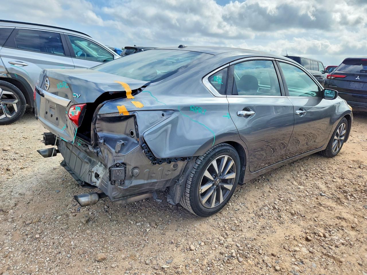 2017 Nissan Altima 2.5 Sv Gray vin: 1N4AL3AP3HC218748