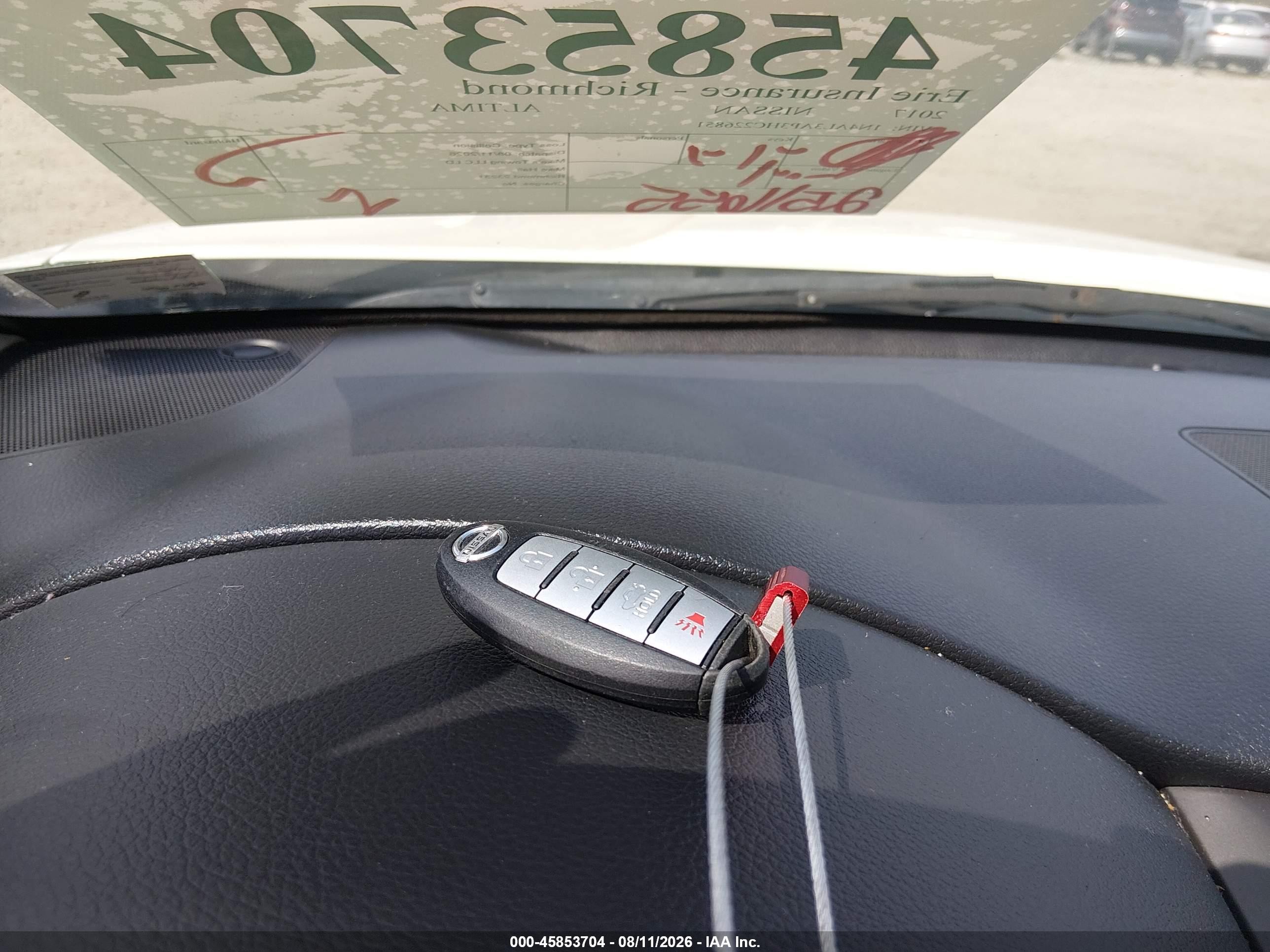 2017 Nissan Altima 2.5 S Белый vin: 1N4AL3AP3HC226851