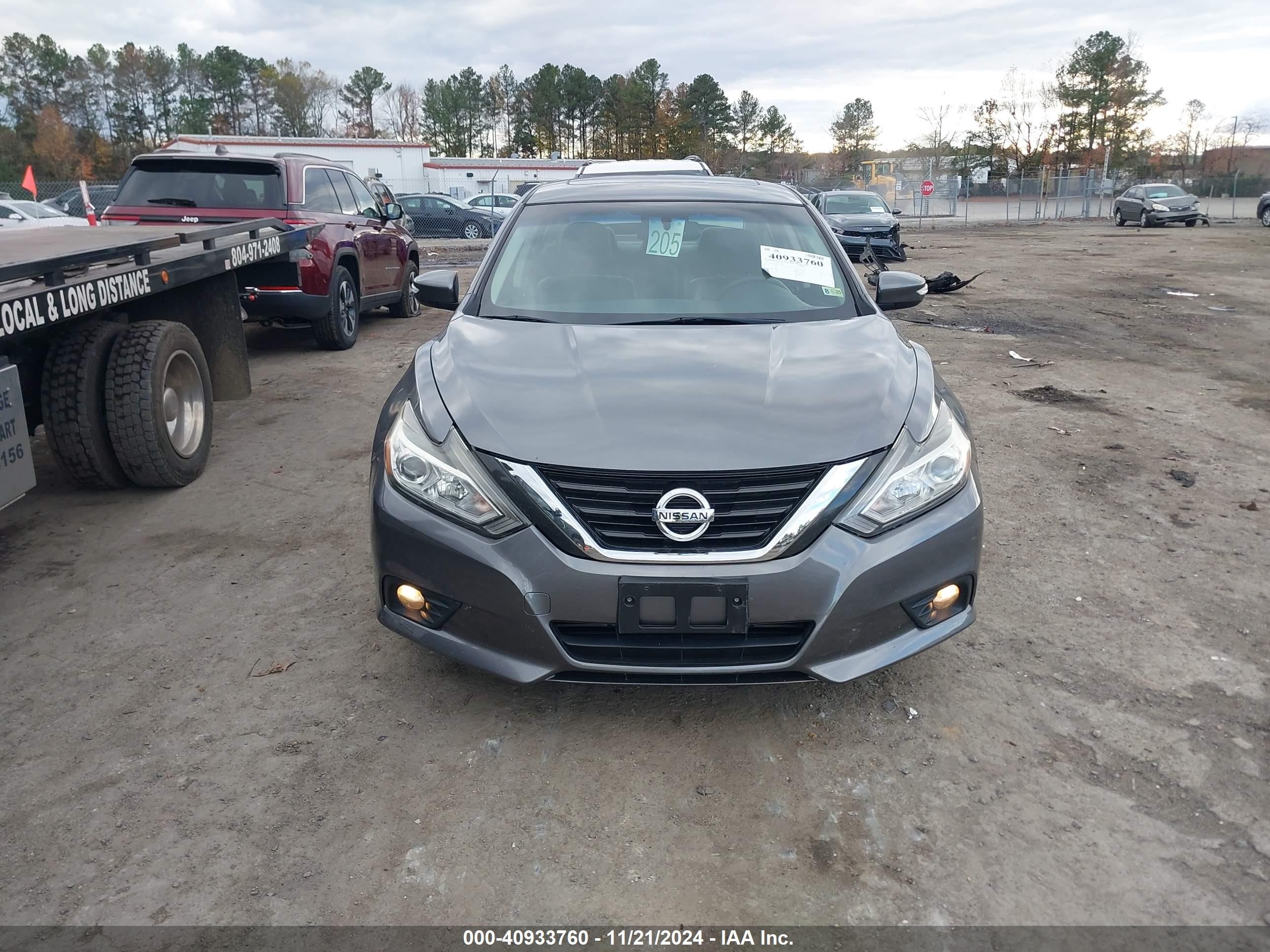 2017 Nissan Altima 2.5 Sl Gray vin: 1N4AL3AP3HC229202