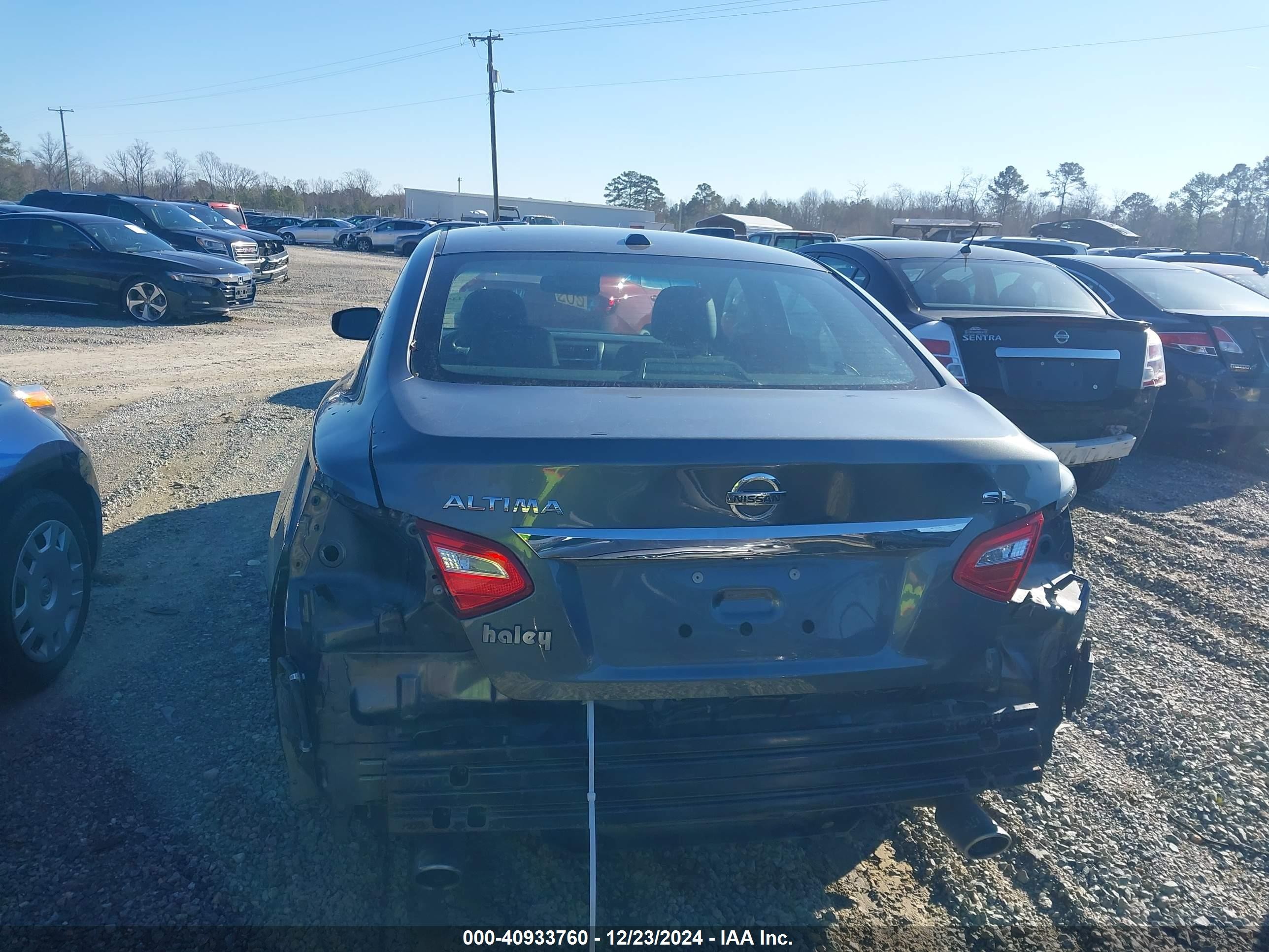 2017 Nissan Altima 2.5 Sl Gray vin: 1N4AL3AP3HC229202