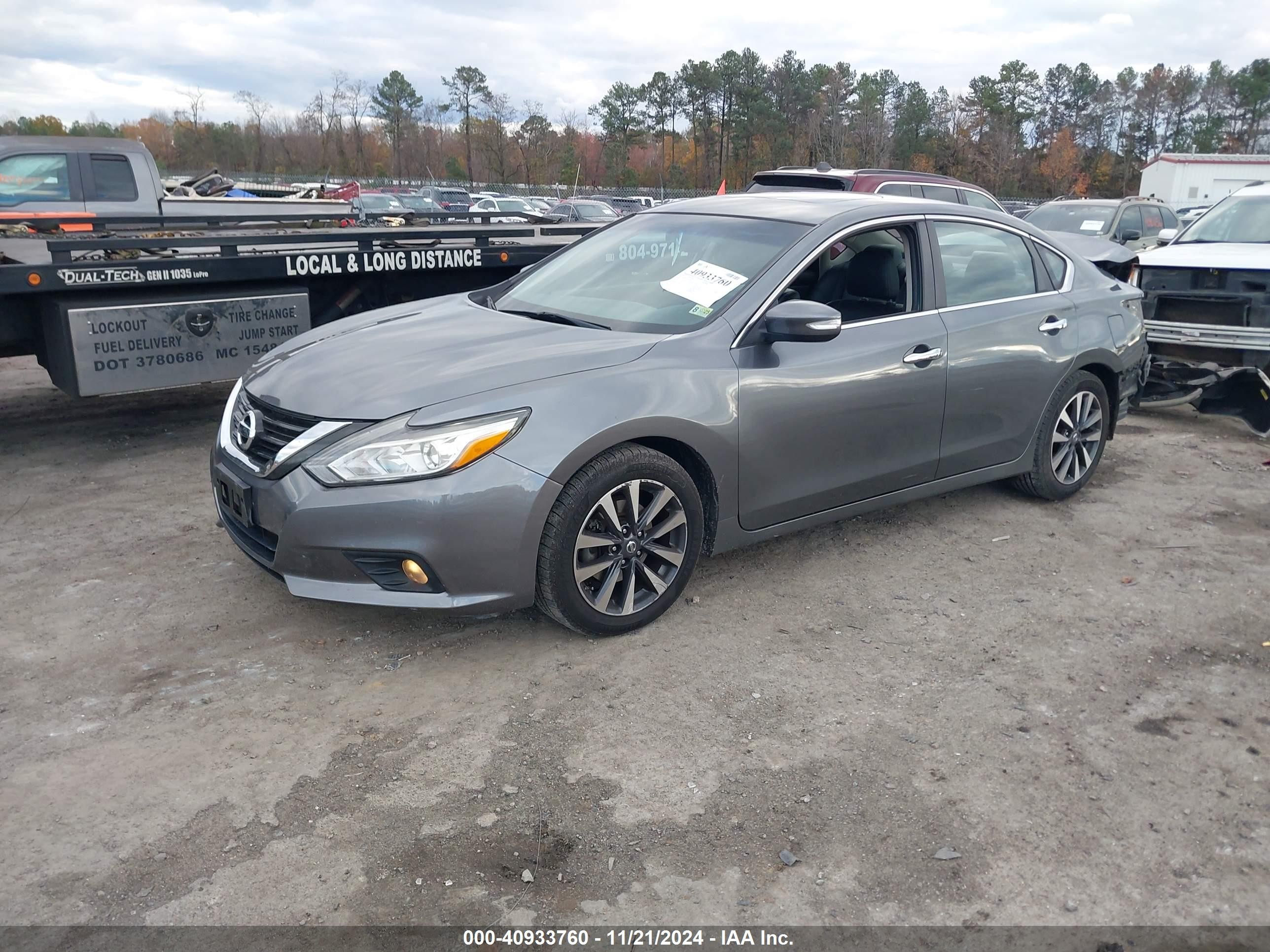 2017 Nissan Altima 2.5 Sl Gray vin: 1N4AL3AP3HC229202