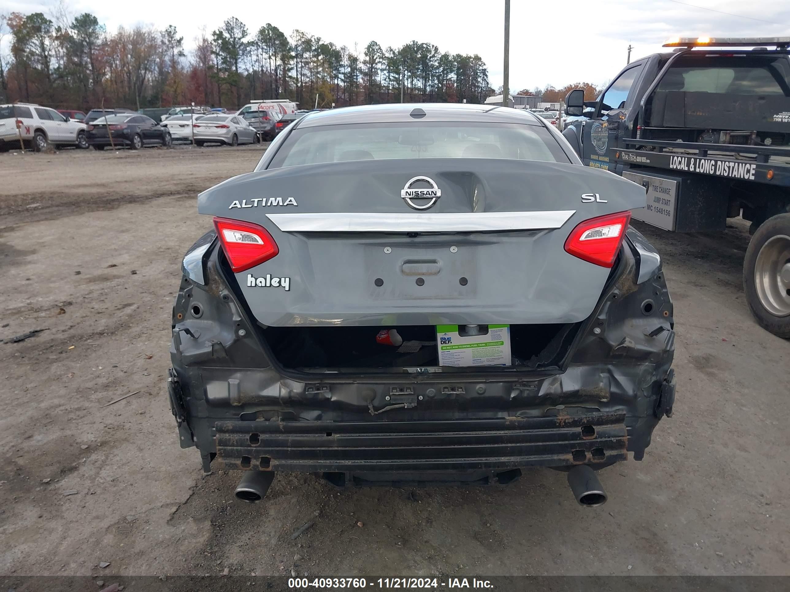 2017 Nissan Altima 2.5 Sl Gray vin: 1N4AL3AP3HC229202