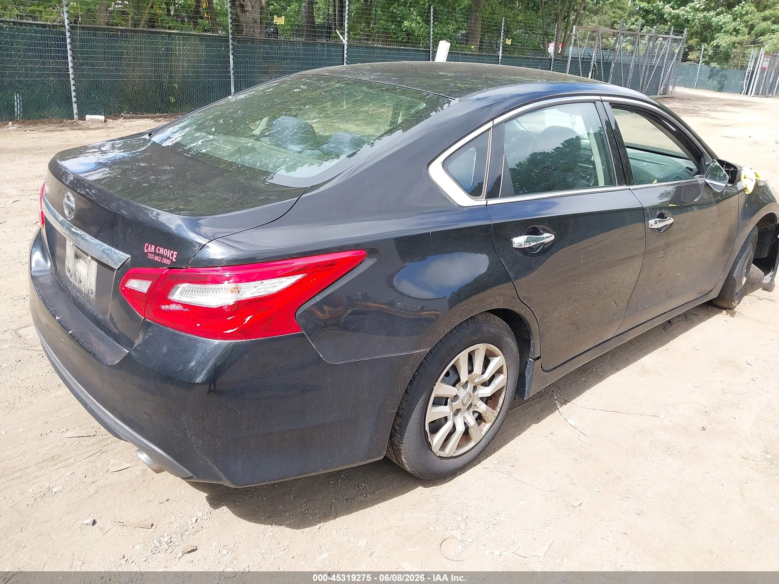 2017 Nissan Altima 2.5 S Black vin: 1N4AL3AP3HN360649