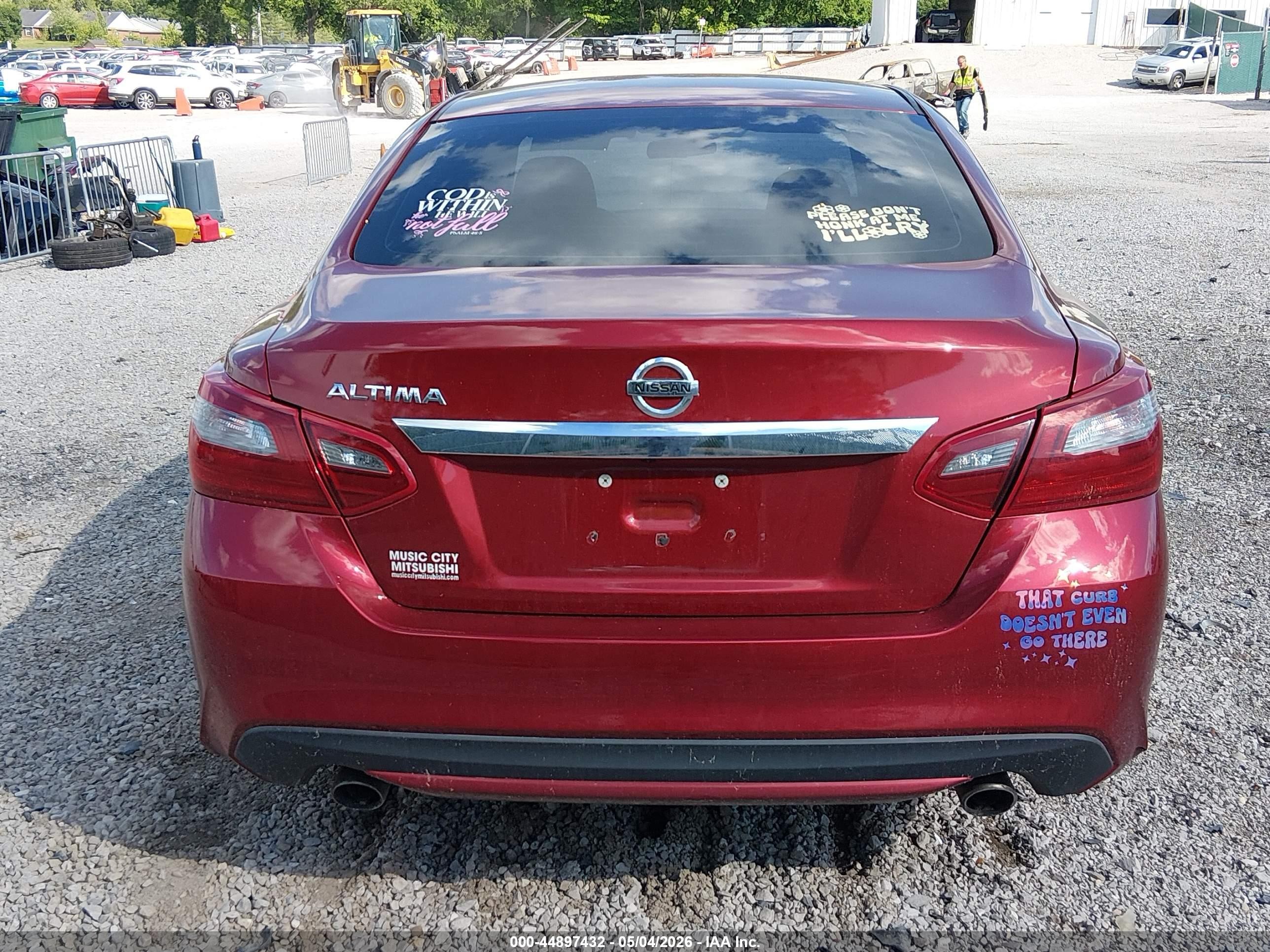 2018 Nissan Altima 2.5 S Темно-бордовый vin: 1N4AL3AP3JC189466
