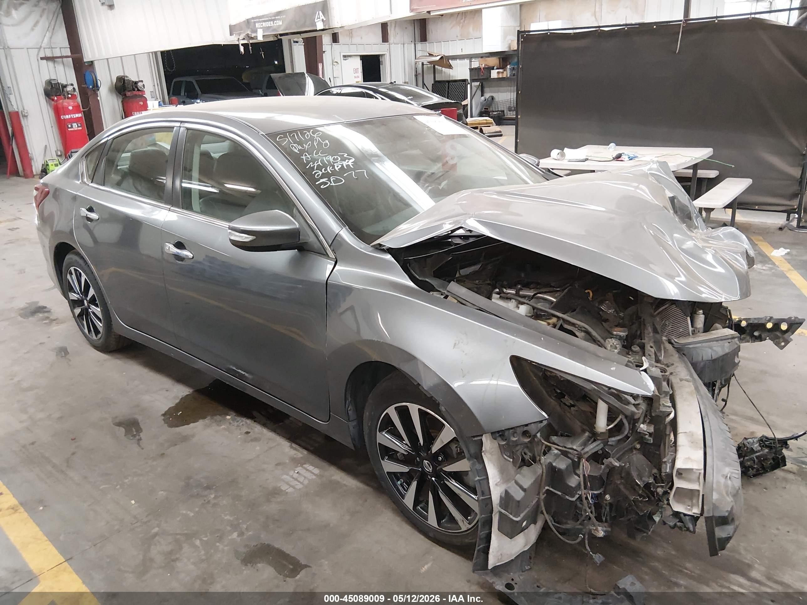 2018 Nissan Altima 2.5 Sl Gray vin: 1N4AL3AP3JC244594