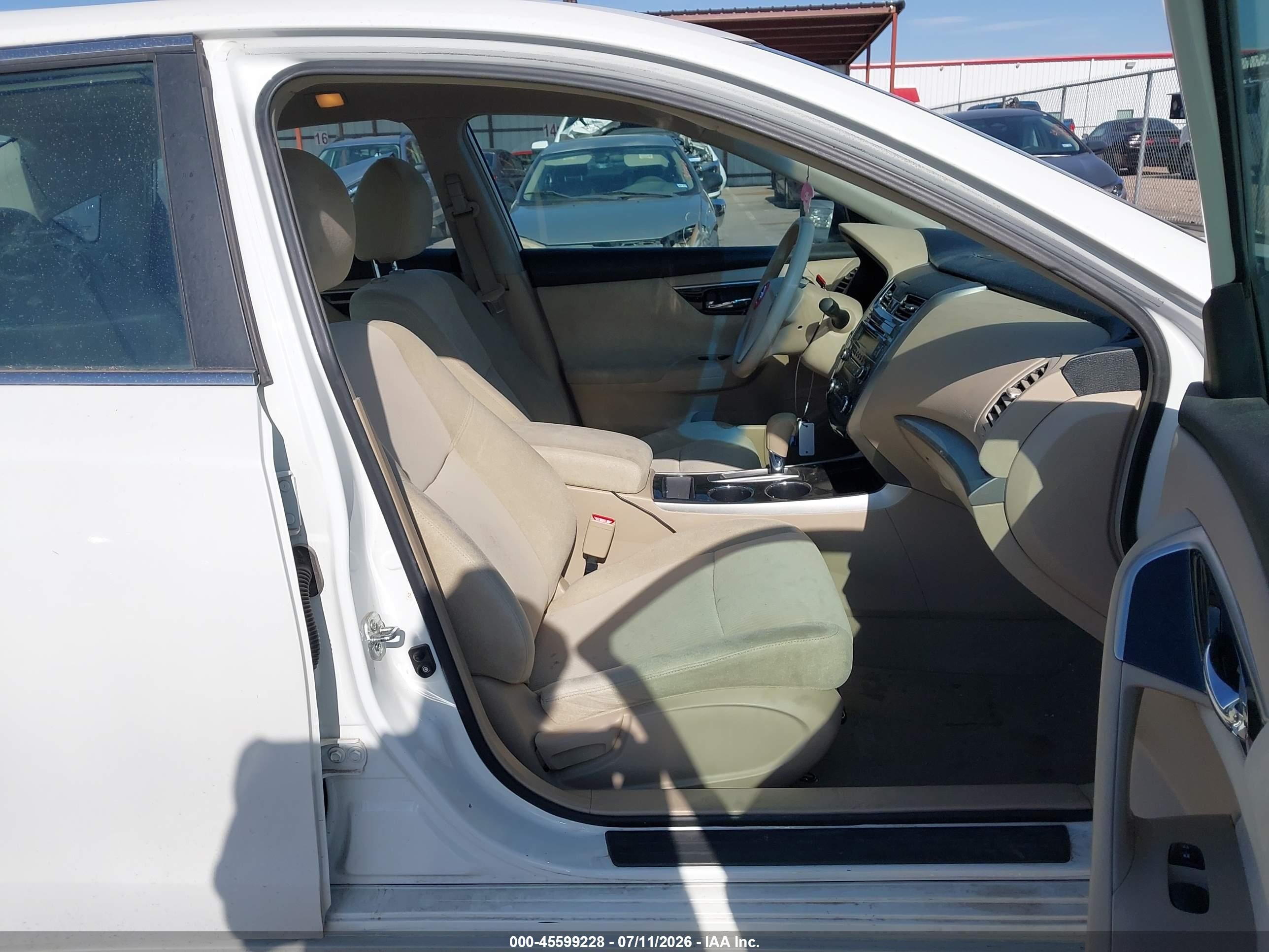 2013 Nissan Altima 2.5 S White vin: 1N4AL3AP4DC106499