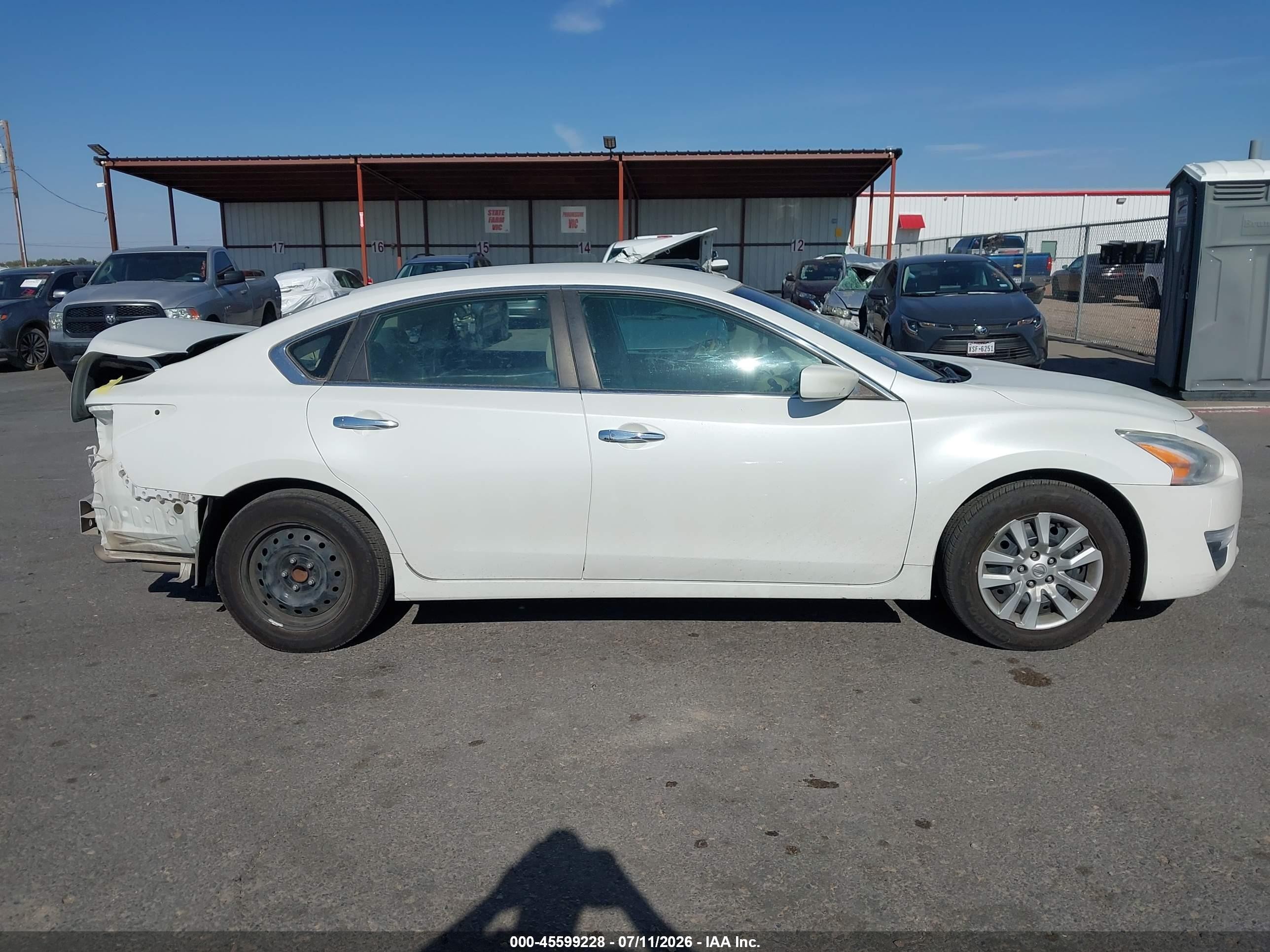 2013 Nissan Altima 2.5 S White vin: 1N4AL3AP4DC106499