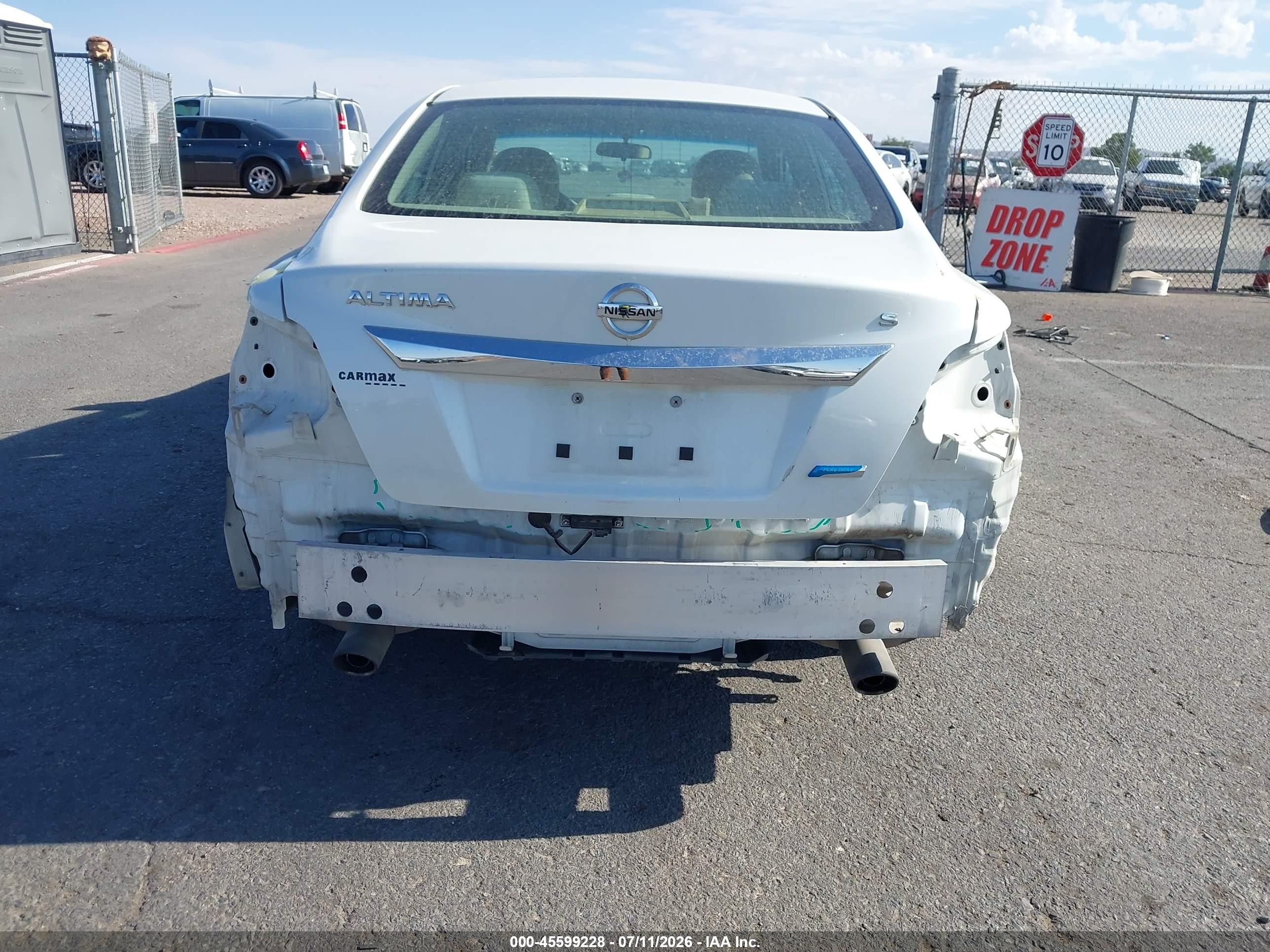 2013 Nissan Altima 2.5 S White vin: 1N4AL3AP4DC106499