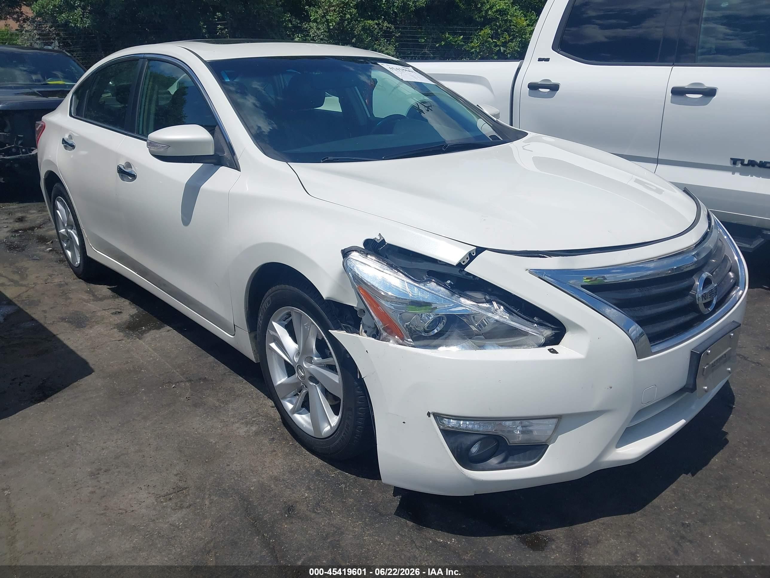 2013 Nissan Altima 2.5 Sl White vin: 1N4AL3AP4DC119186