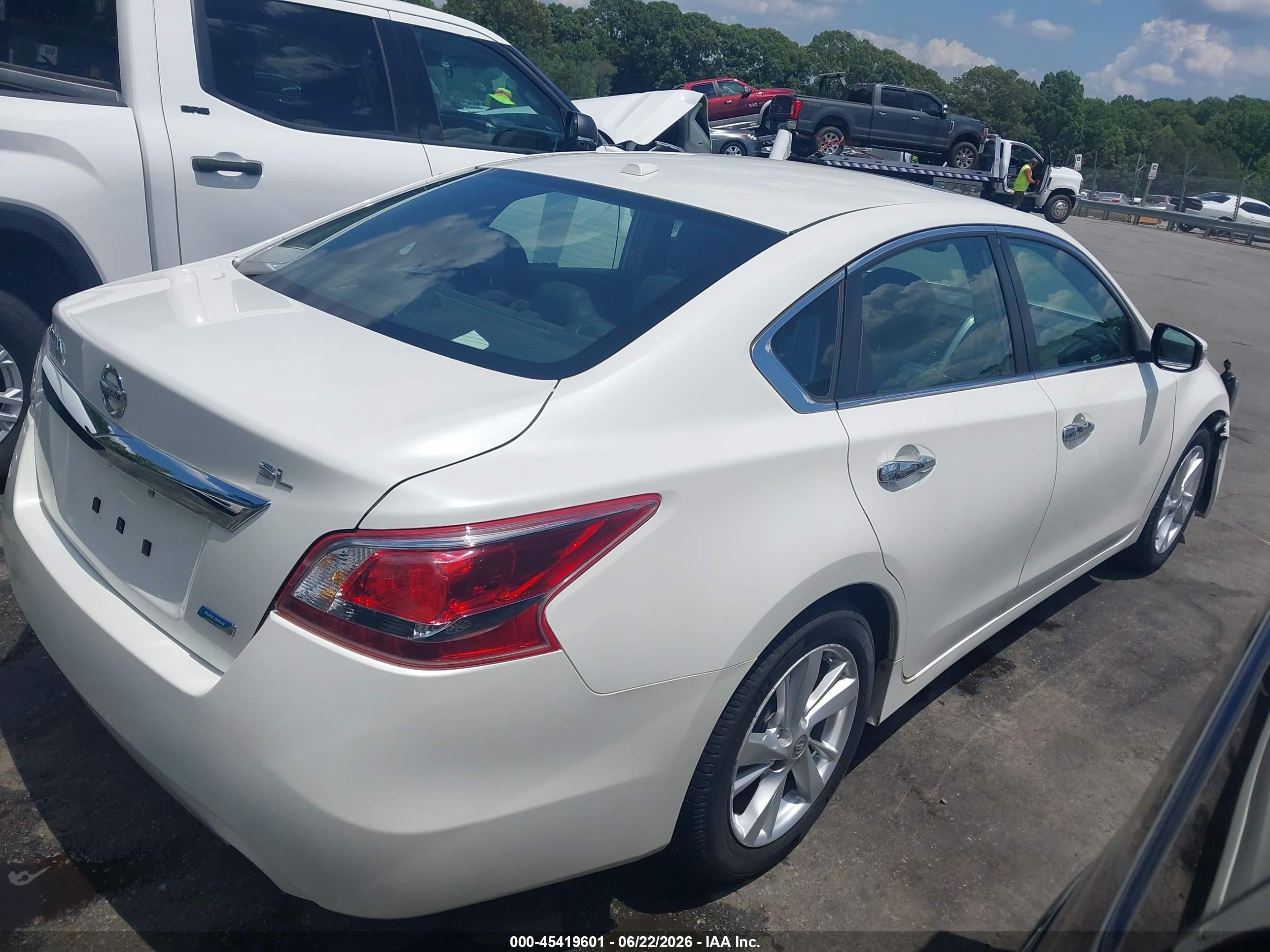 2013 Nissan Altima 2.5 Sl White vin: 1N4AL3AP4DC119186