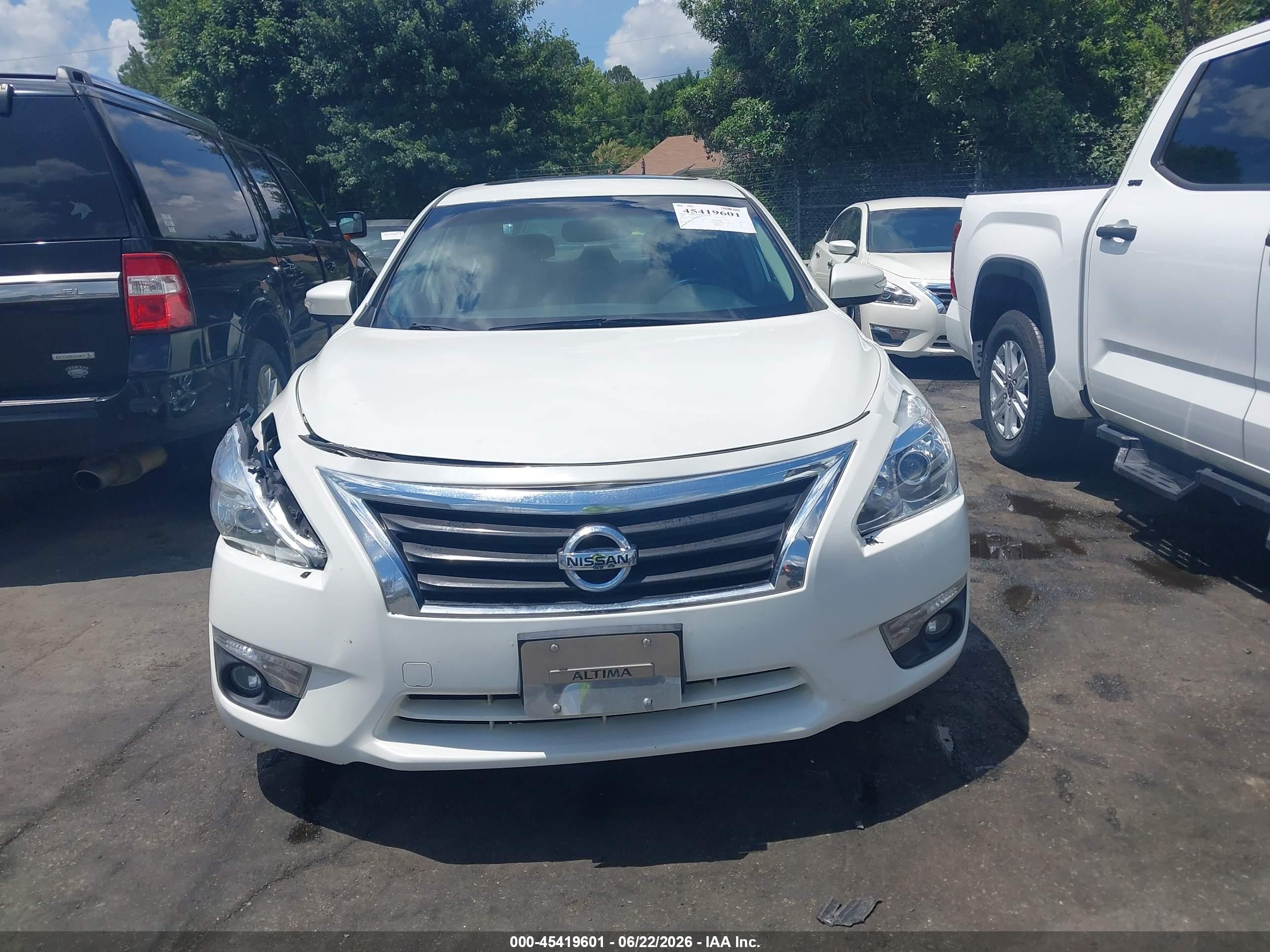 2013 Nissan Altima 2.5 Sl White vin: 1N4AL3AP4DC119186