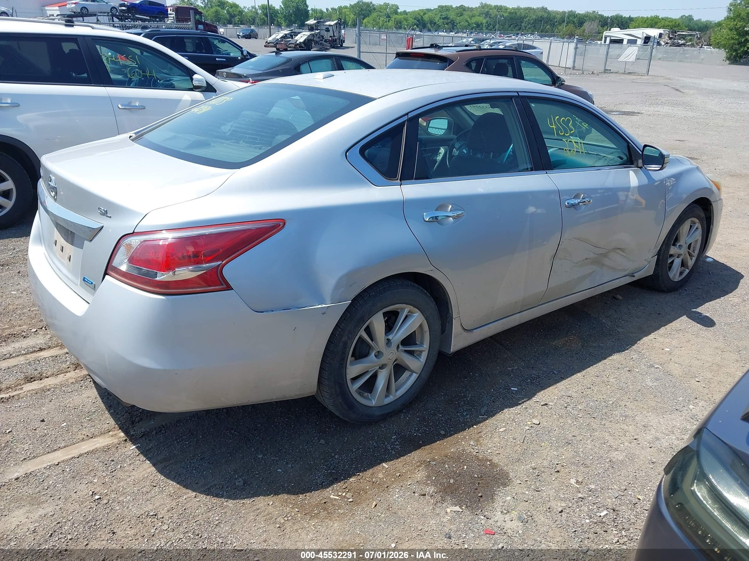 2013 Nissan Altima 2.5 Sl Silver vin: 1N4AL3AP4DC150440