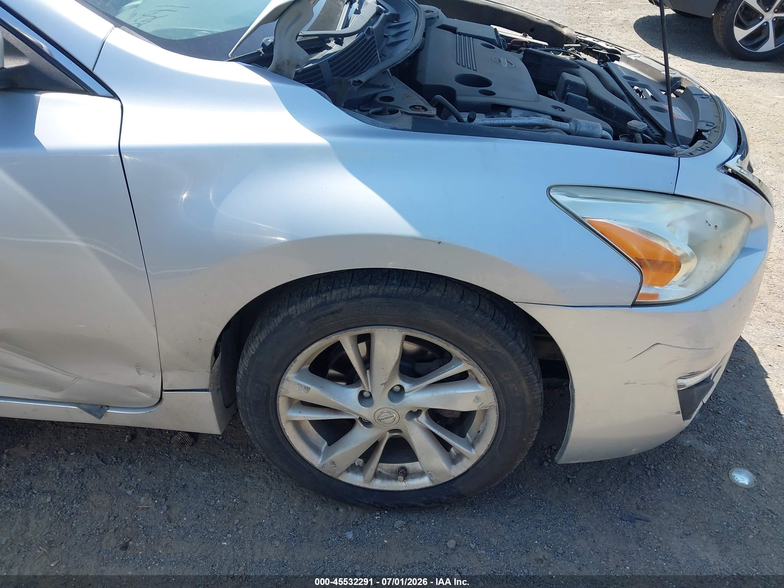 2013 Nissan Altima 2.5 Sl Silver vin: 1N4AL3AP4DC150440