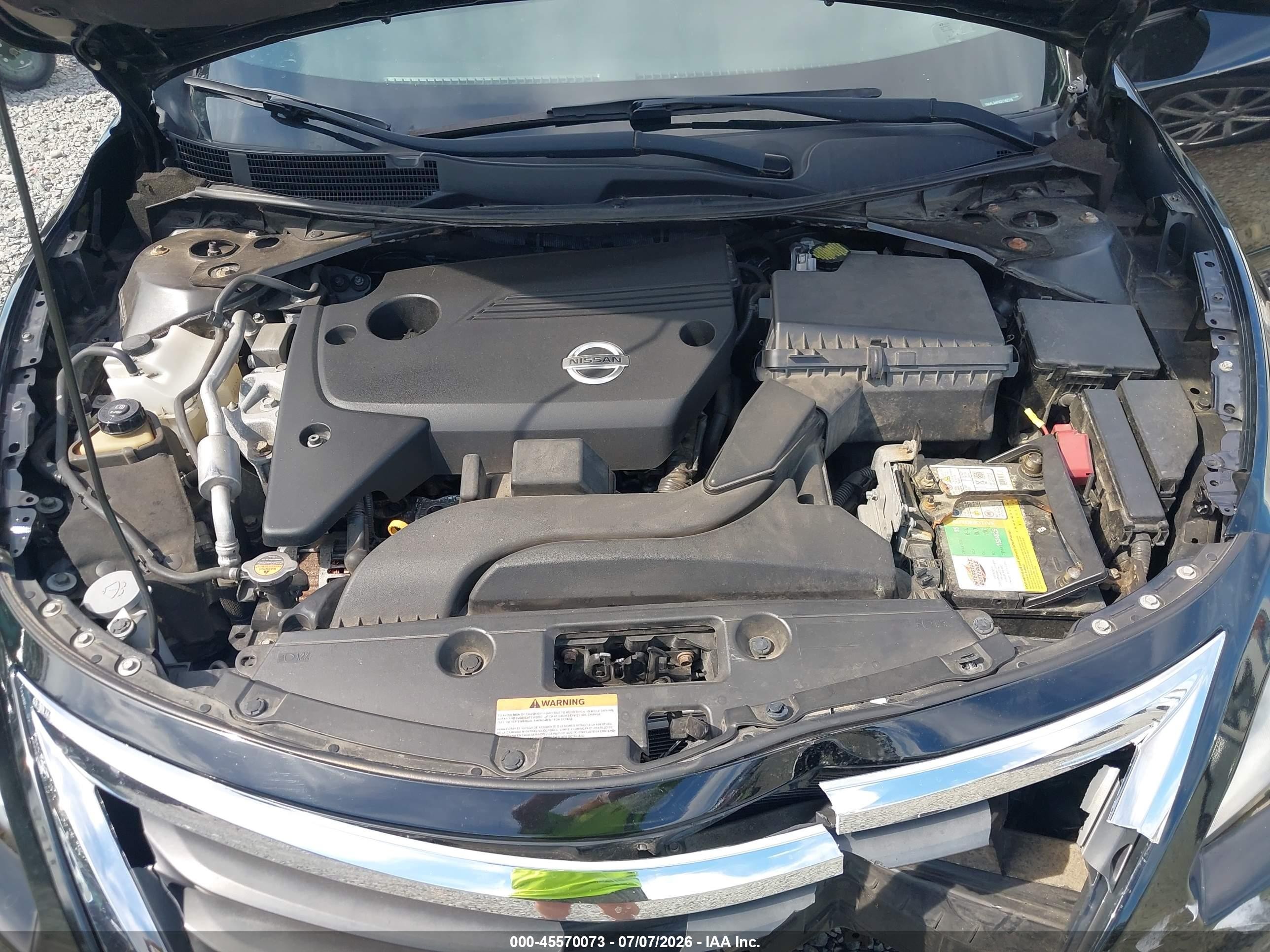 2013 Nissan Altima 2.5 S Черный vin: 1N4AL3AP4DC162216