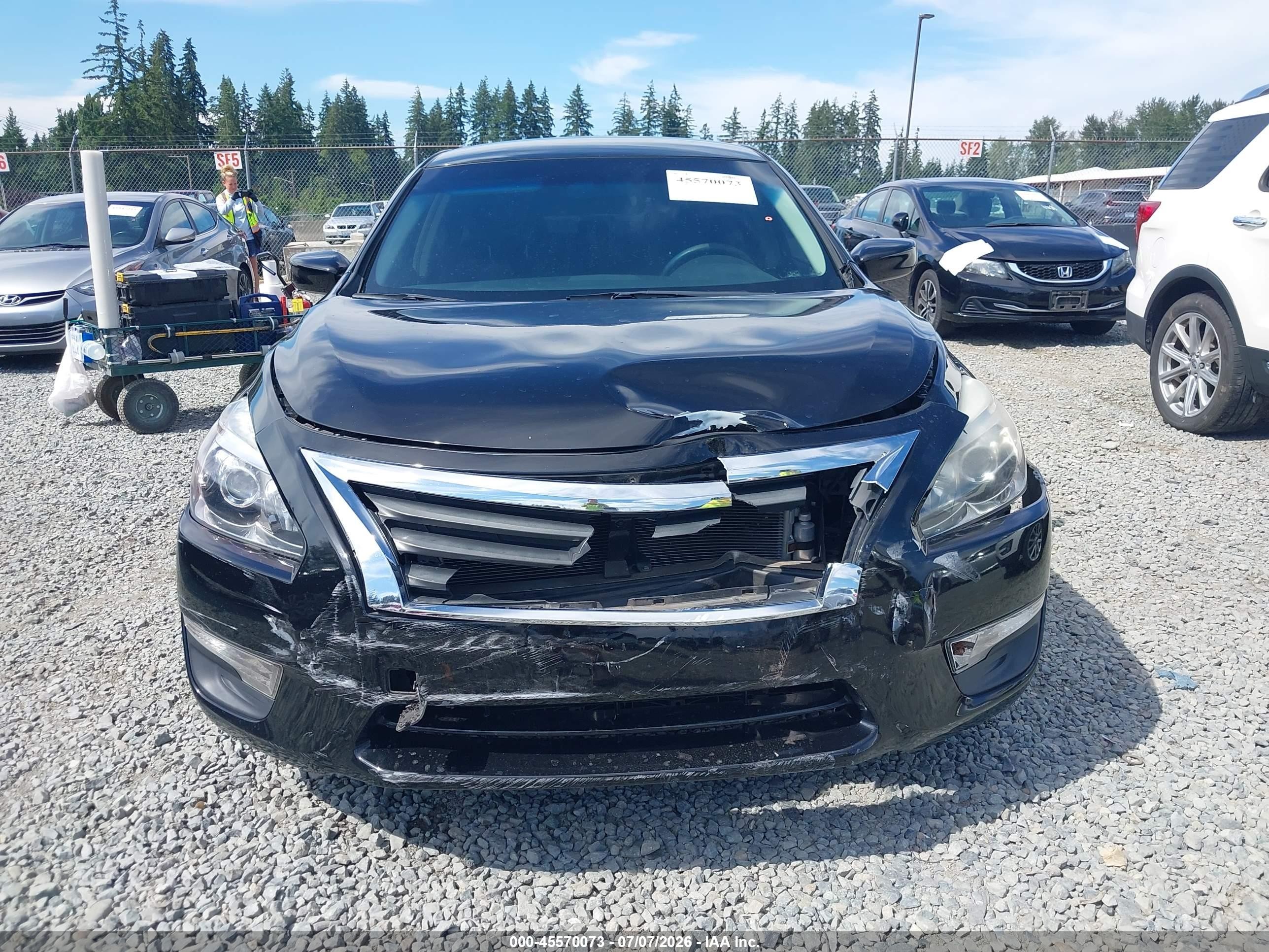 2013 Nissan Altima 2.5 S Черный vin: 1N4AL3AP4DC162216