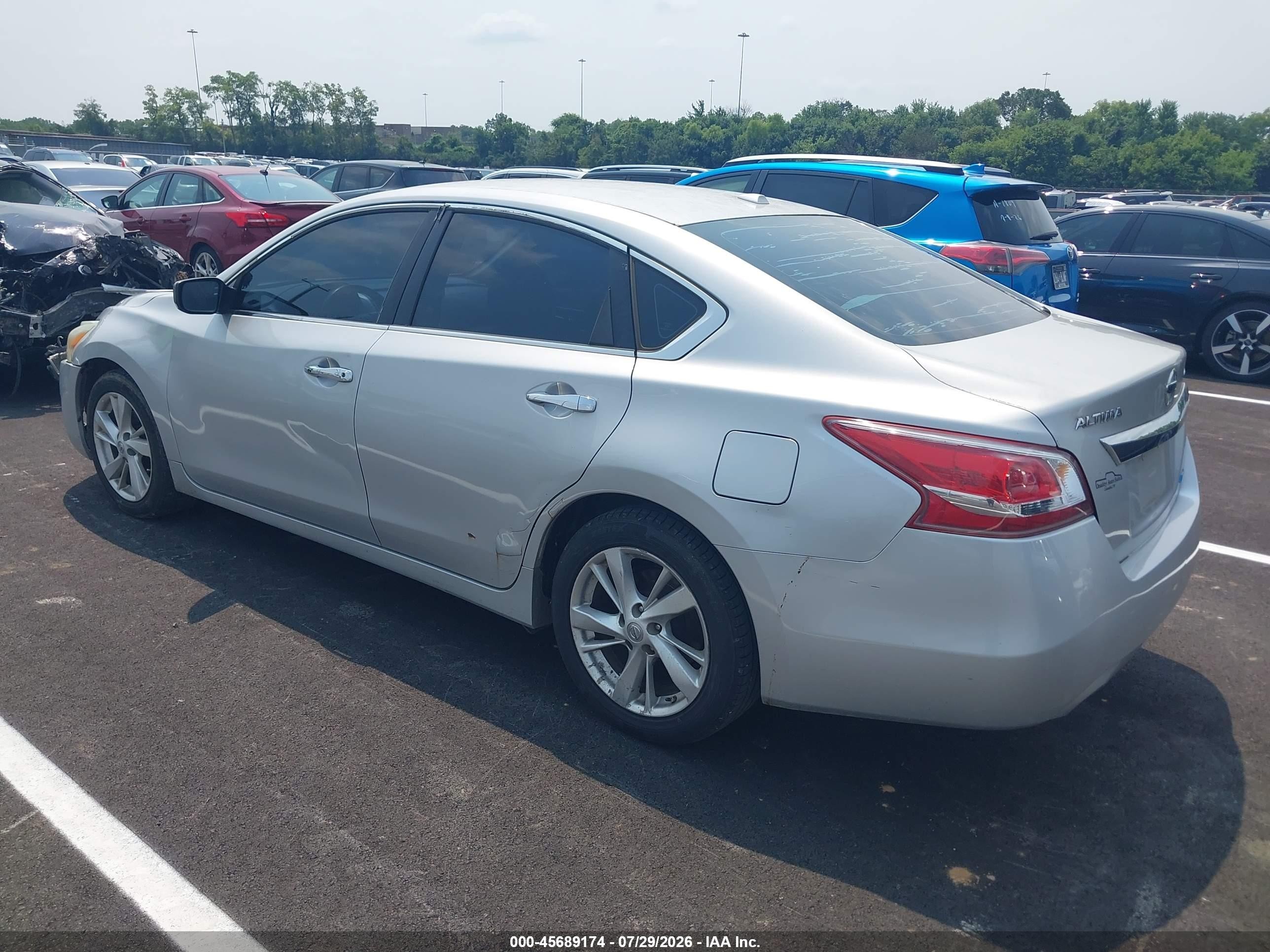 2013 Nissan Altima 2.5 Sv Silver vin: 1N4AL3AP4DC169862