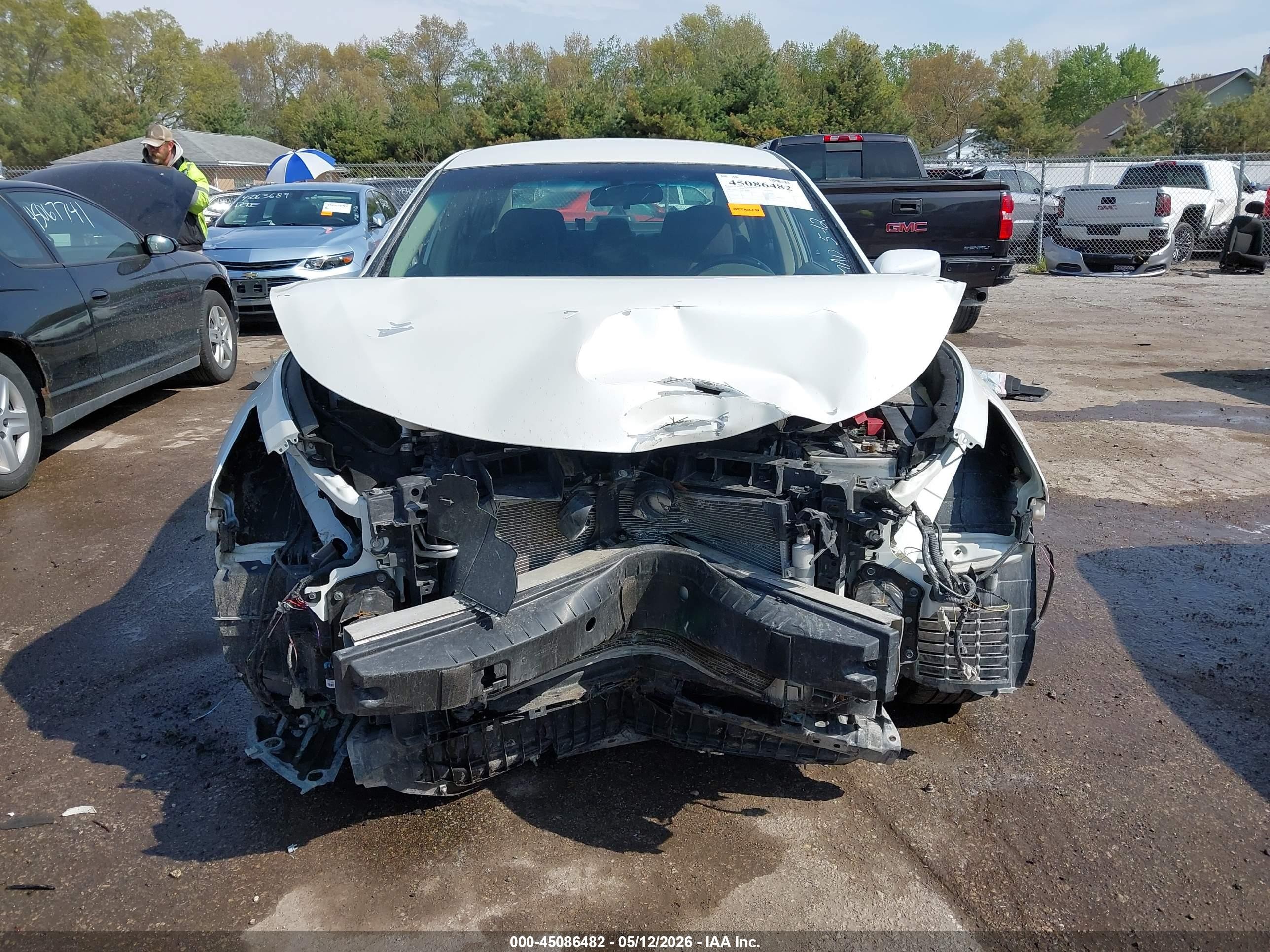 2013 Nissan Altima 2.5 Sv White vin: 1N4AL3AP4DC183583