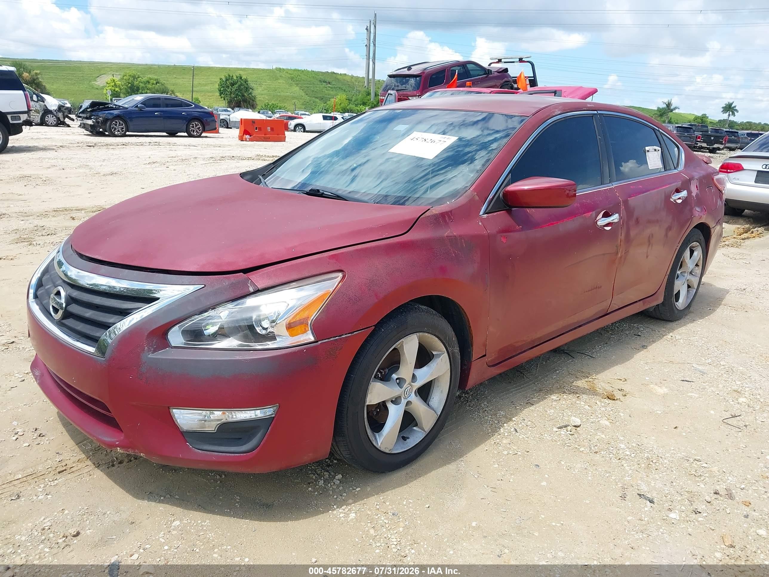 2013 Nissan Altima 2.5 S Red vin: 1N4AL3AP4DC225279