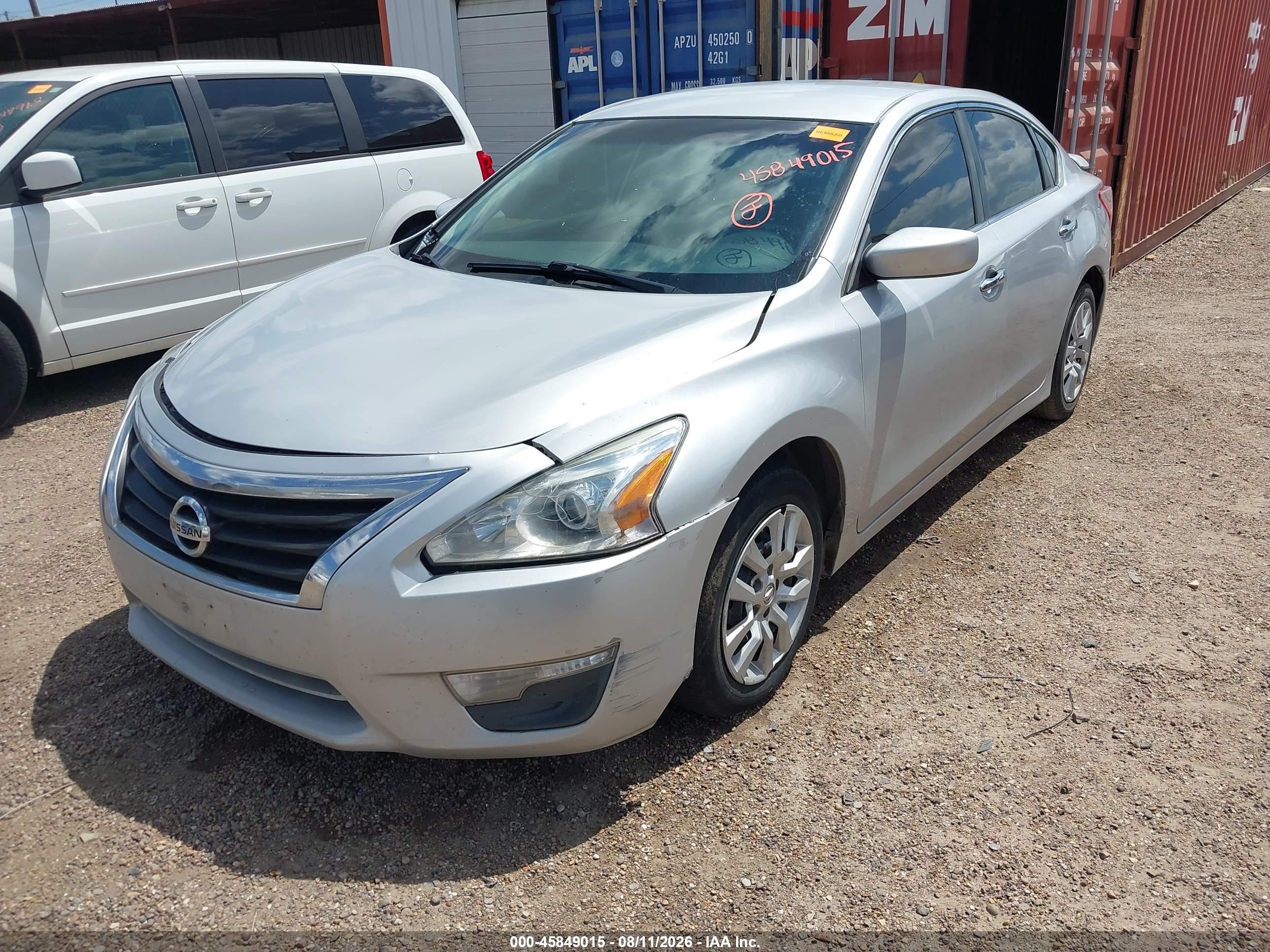 2013 Nissan Altima 2.5 S Silver vin: 1N4AL3AP4DC255365