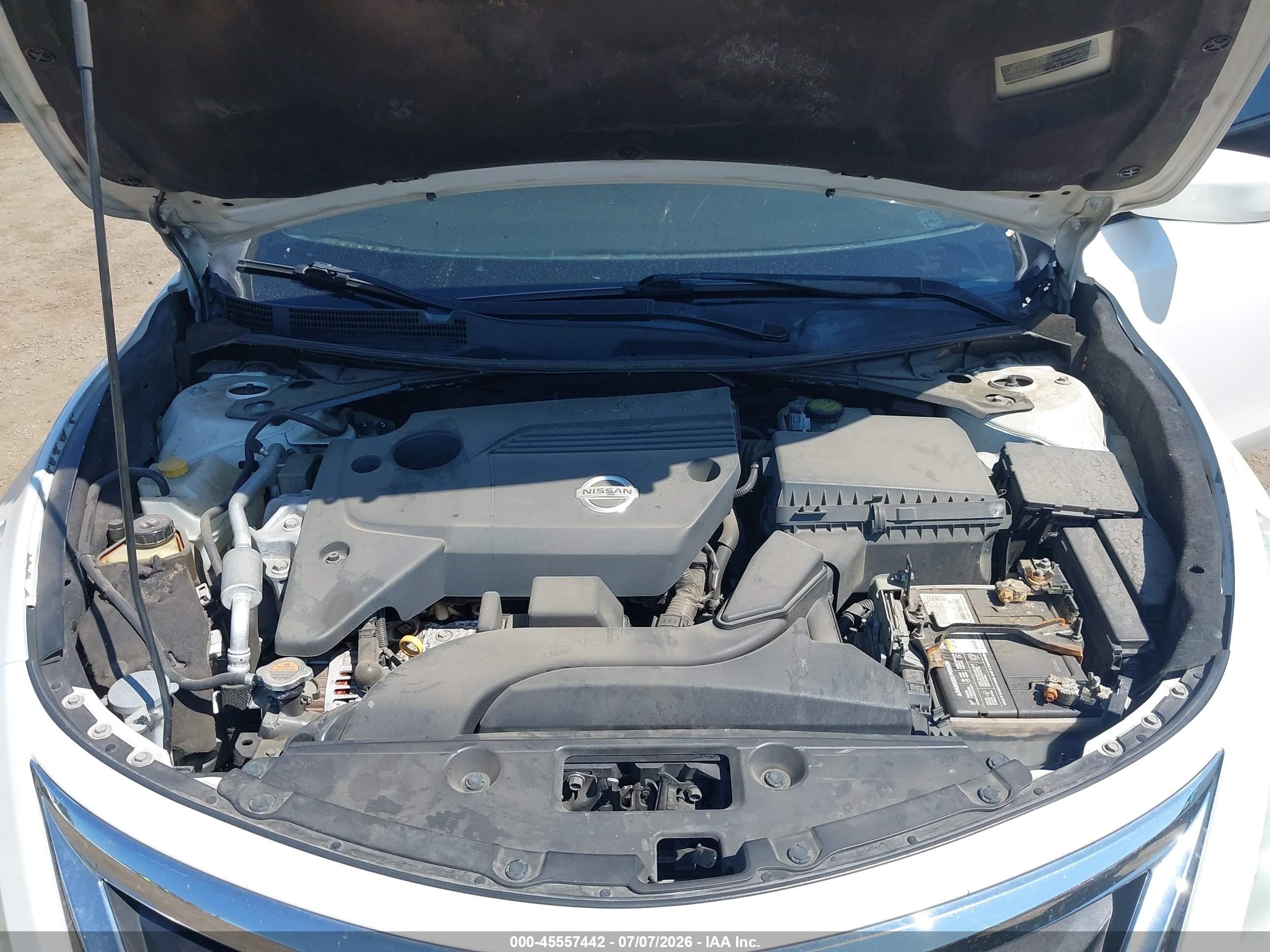 2013 Nissan Altima 2.5 S White vin: 1N4AL3AP4DC257083