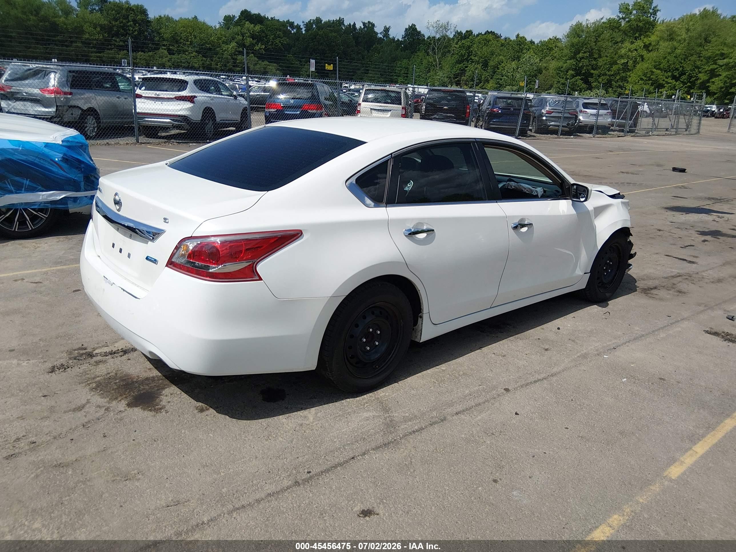 2013 Nissan Altima 2.5 S White vin: 1N4AL3AP4DC269086