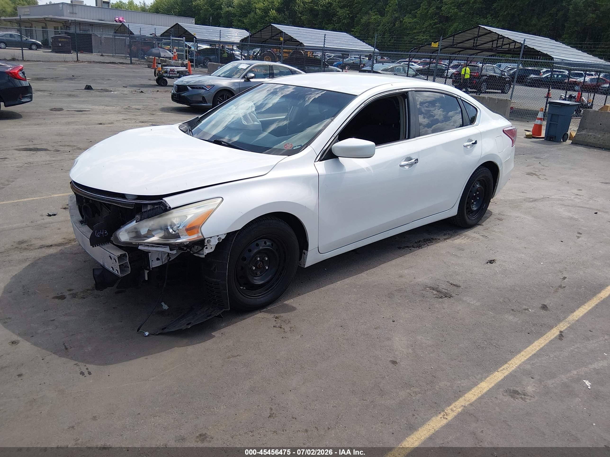 2013 Nissan Altima 2.5 S White vin: 1N4AL3AP4DC269086
