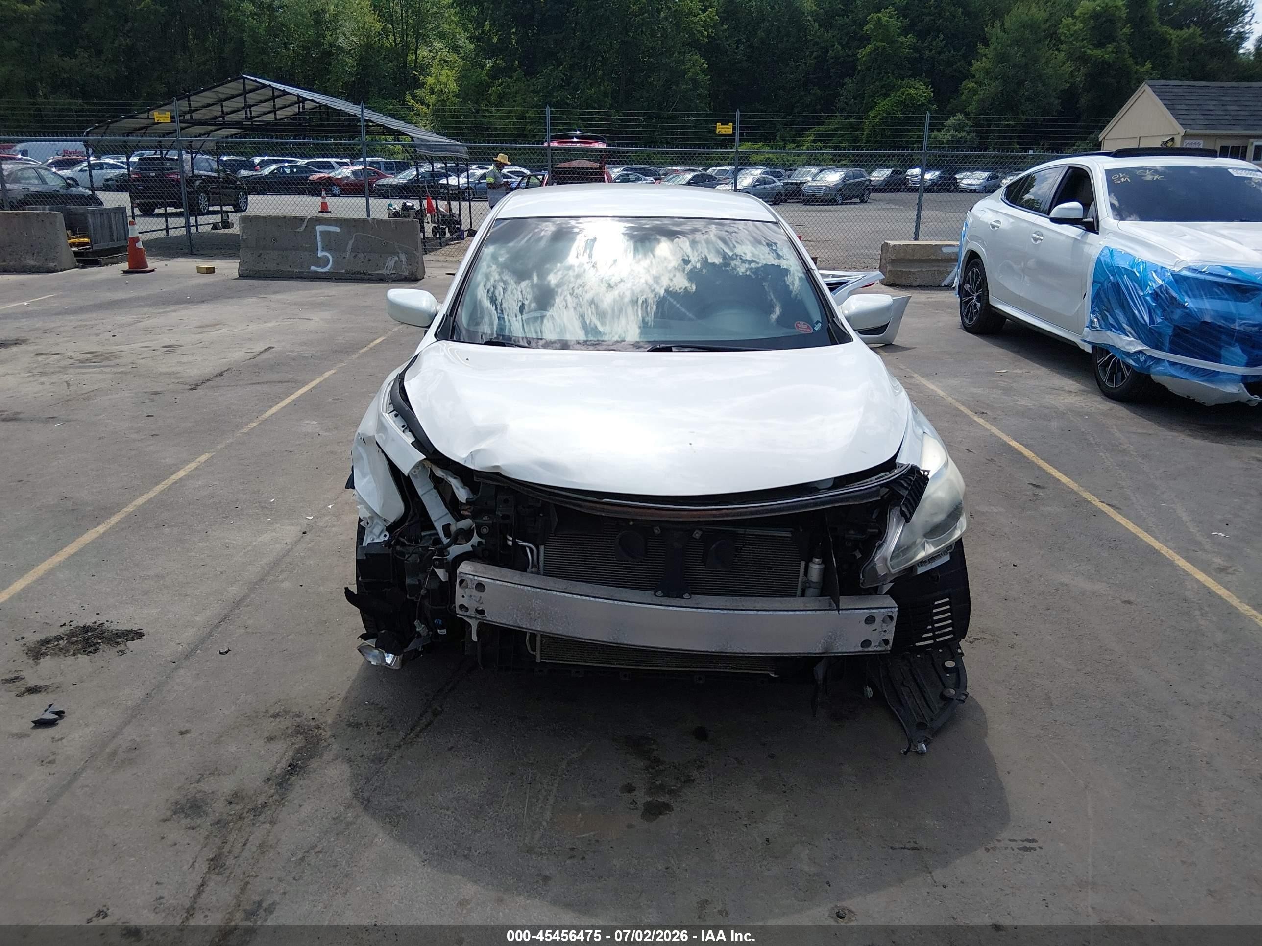 2013 Nissan Altima 2.5 S White vin: 1N4AL3AP4DC269086