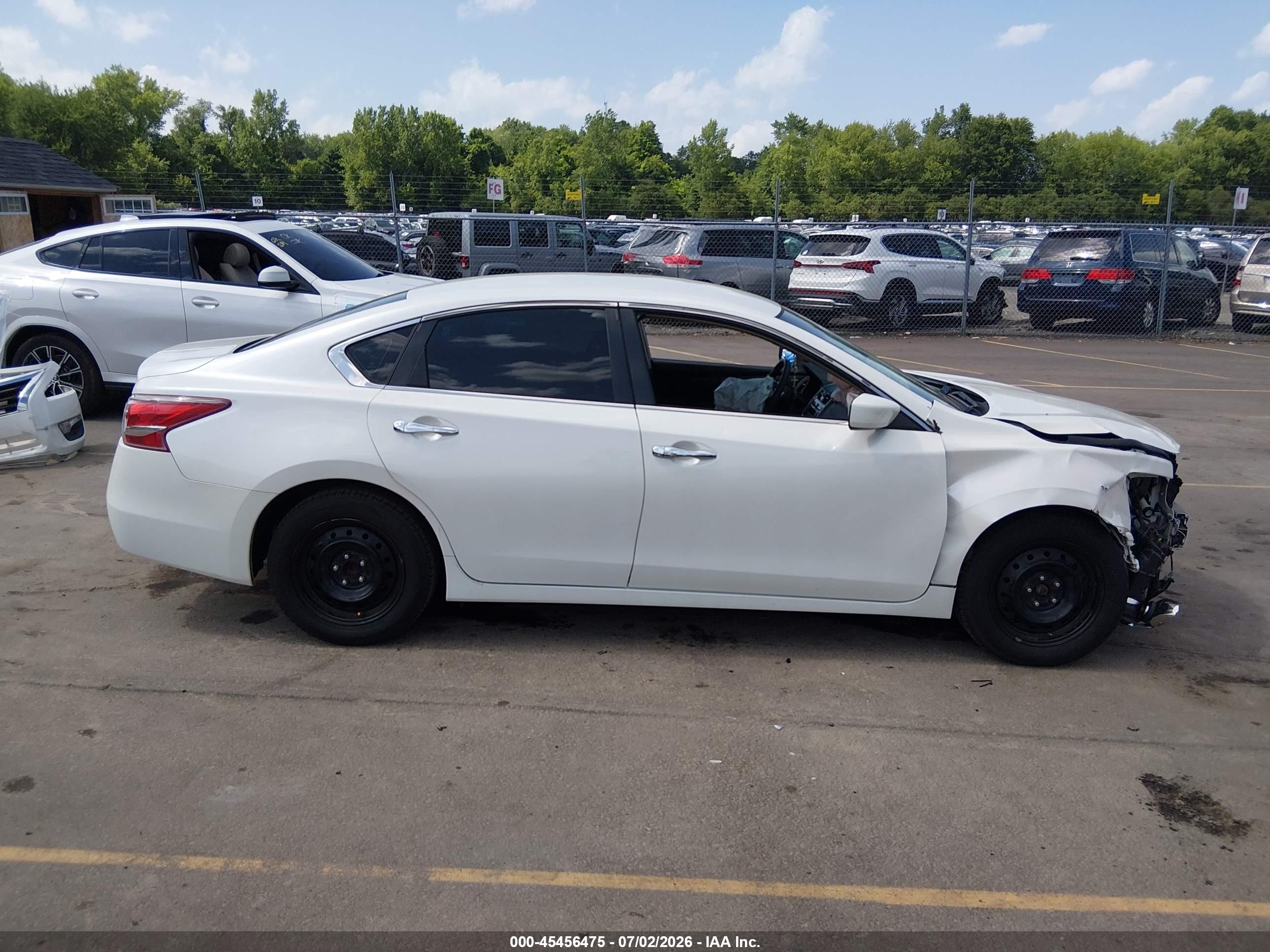 2013 Nissan Altima 2.5 S White vin: 1N4AL3AP4DC269086