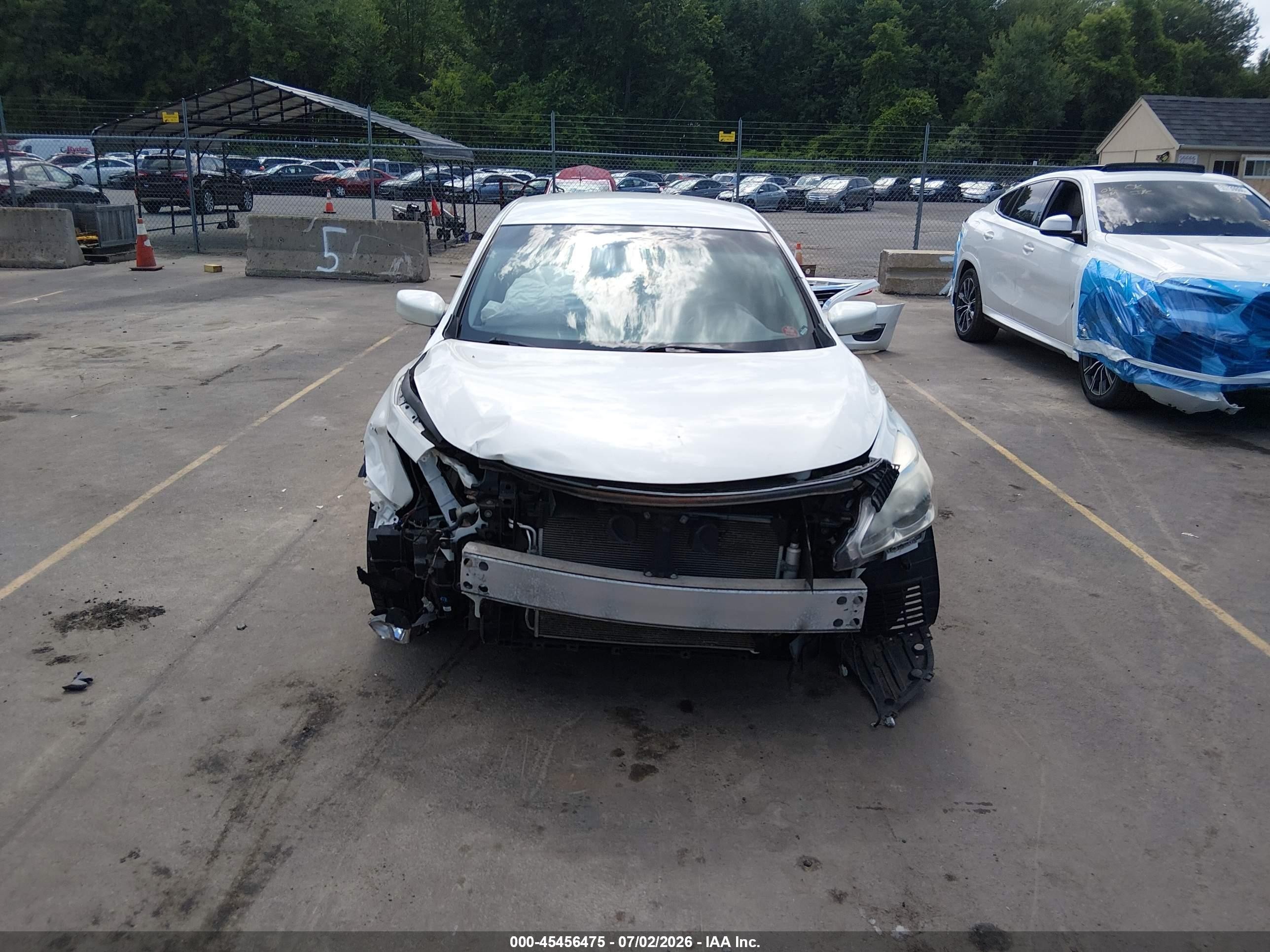 2013 Nissan Altima 2.5 S White vin: 1N4AL3AP4DC269086