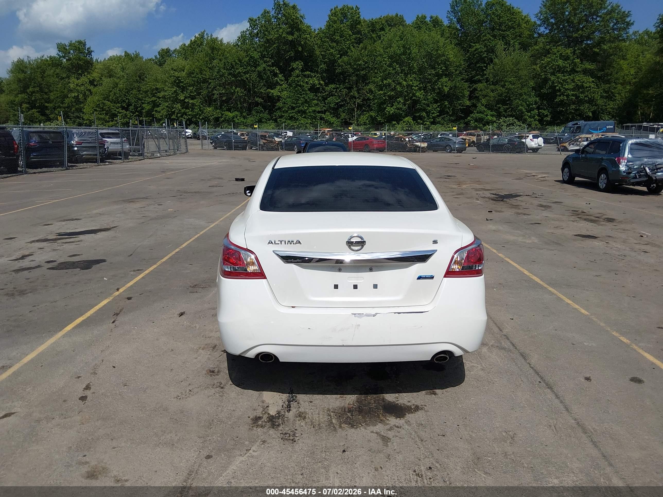 2013 Nissan Altima 2.5 S White vin: 1N4AL3AP4DC269086
