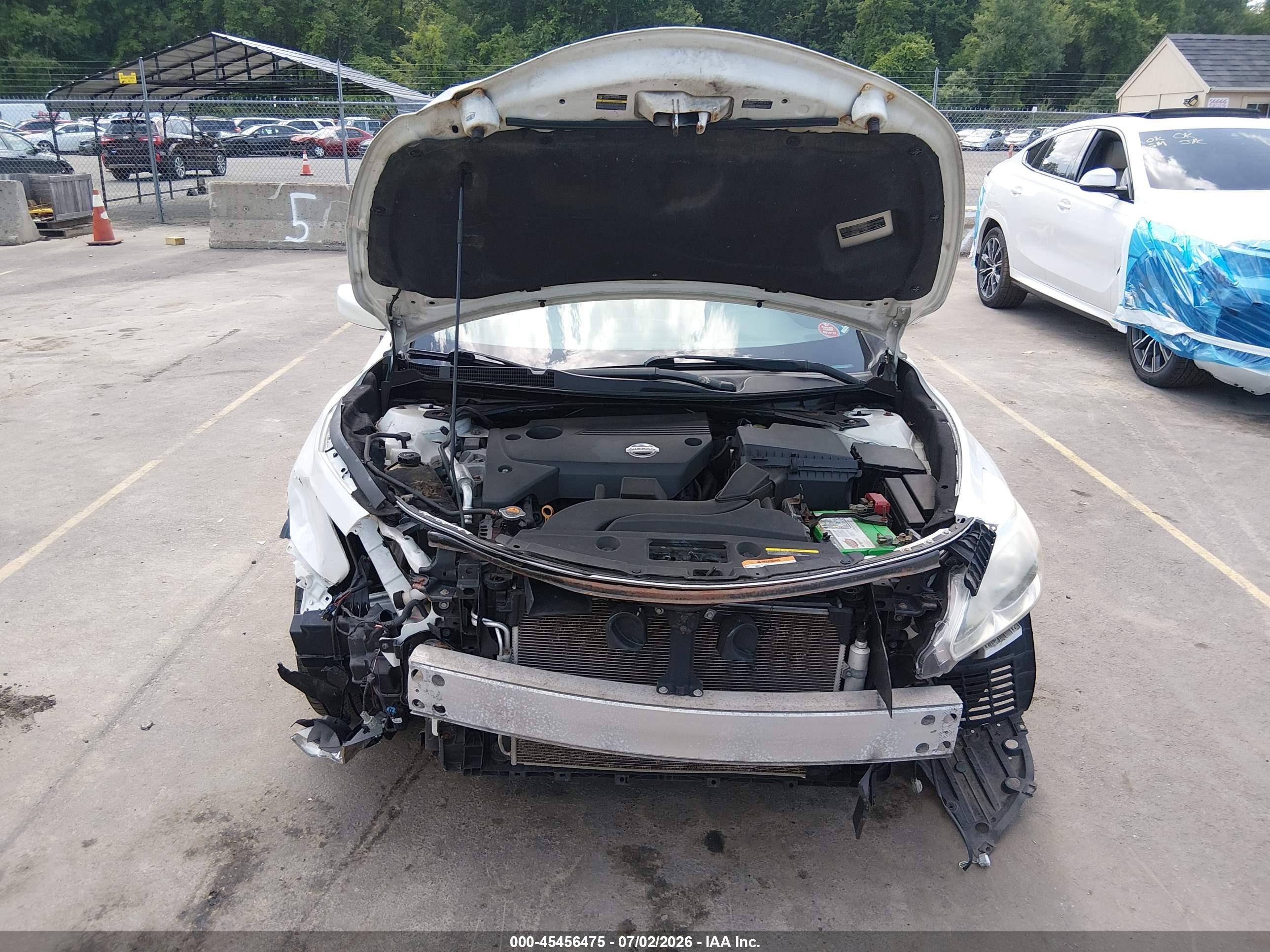 2013 Nissan Altima 2.5 S White vin: 1N4AL3AP4DC269086