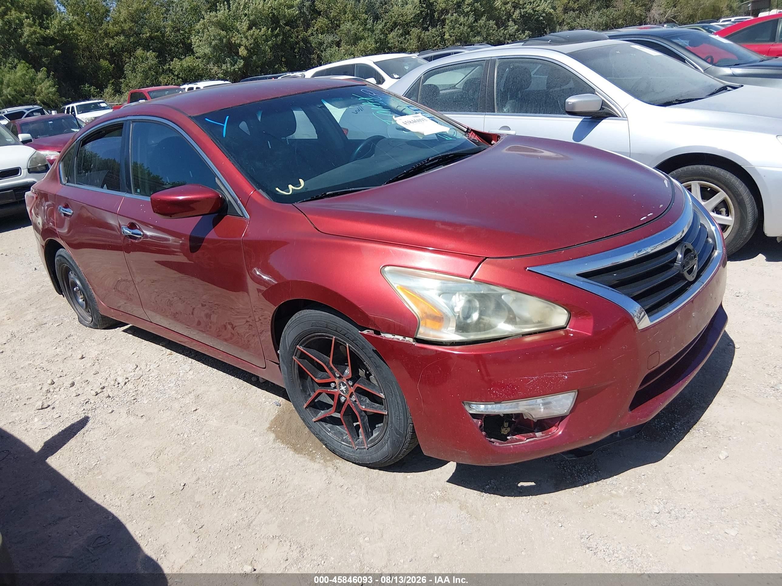 2013 Nissan Altima 2.5 S Maroon vin: 1N4AL3AP4DC271968