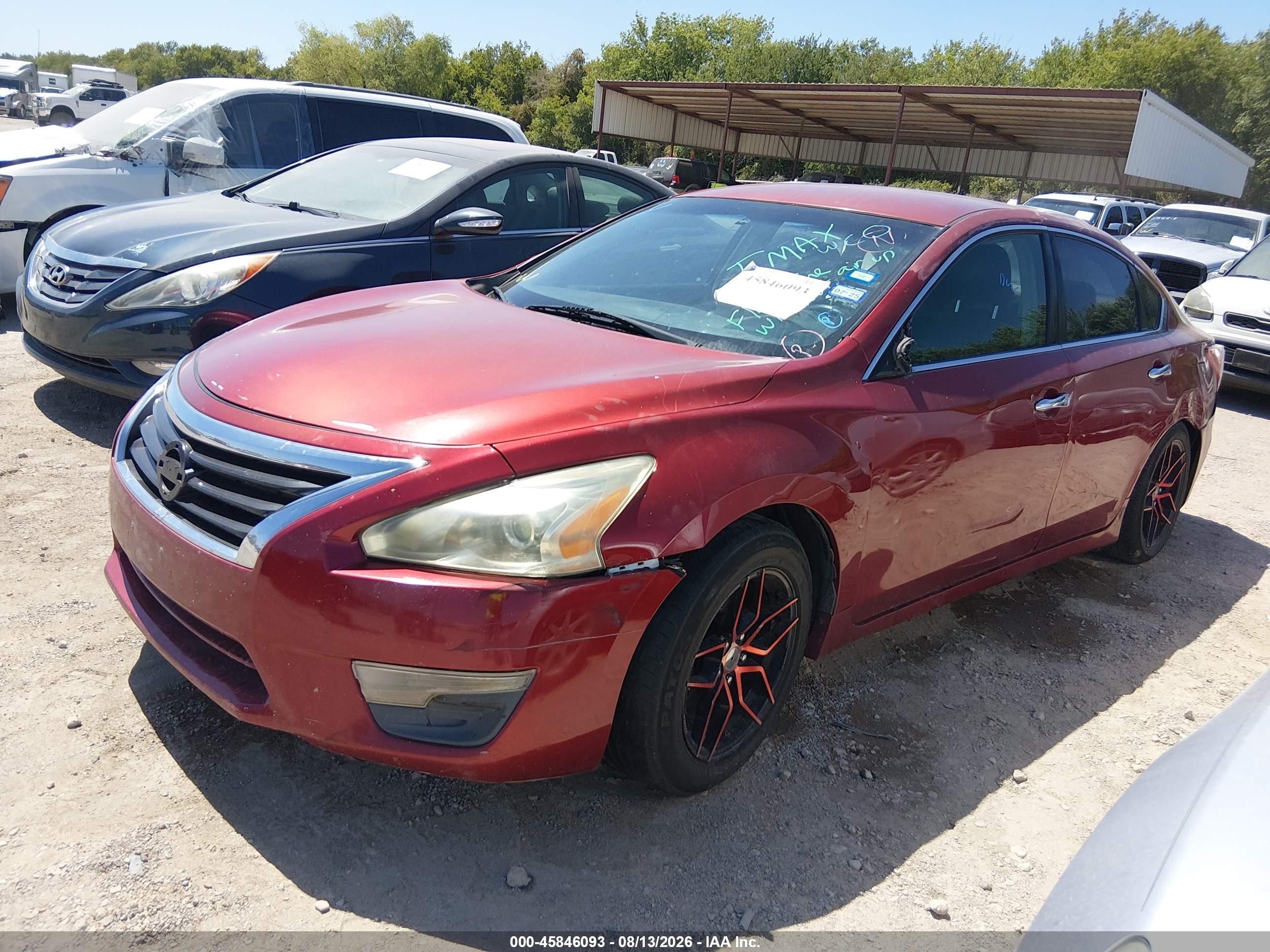 2013 Nissan Altima 2.5 S Maroon vin: 1N4AL3AP4DC271968