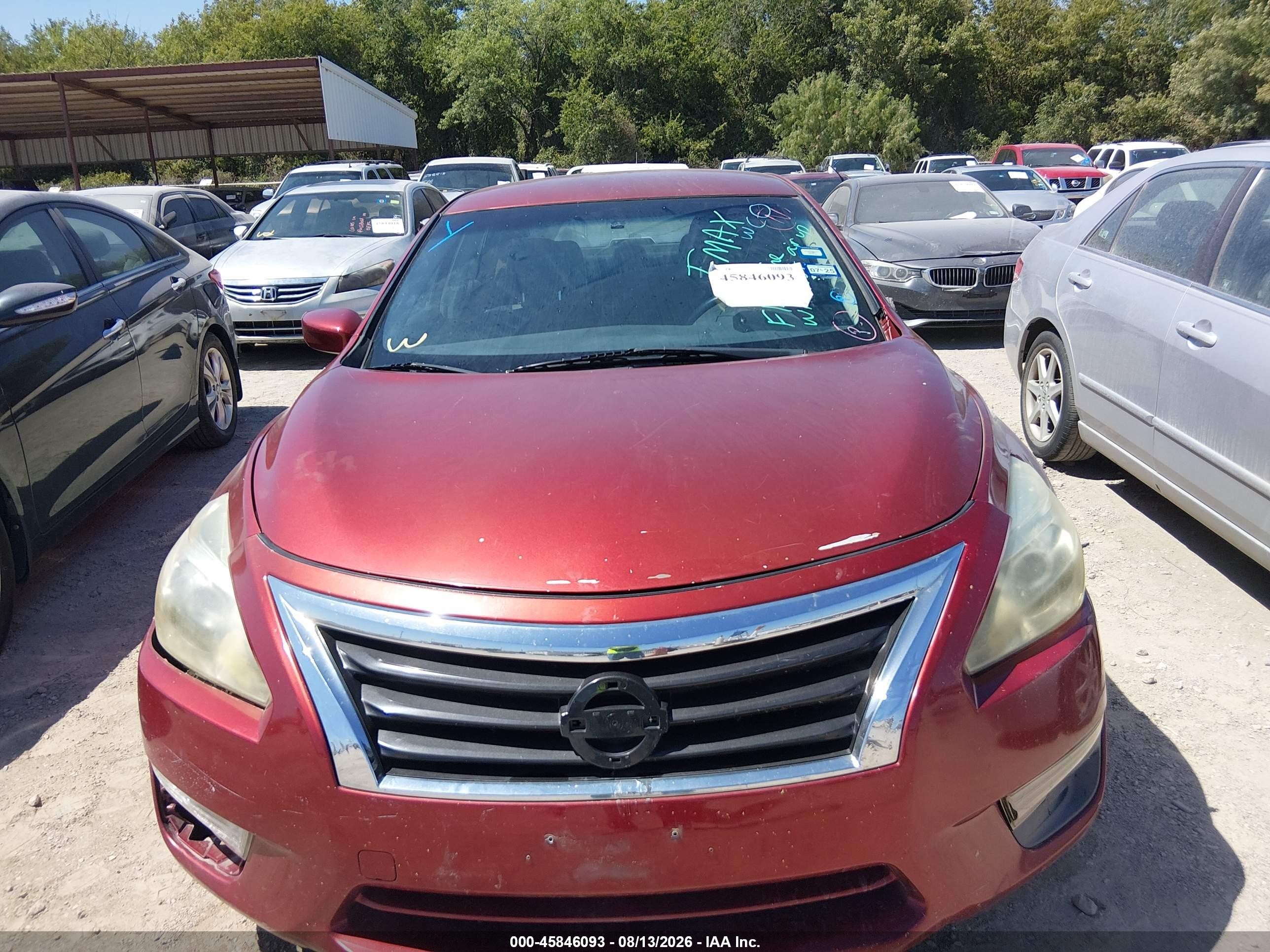2013 Nissan Altima 2.5 S Maroon vin: 1N4AL3AP4DC271968